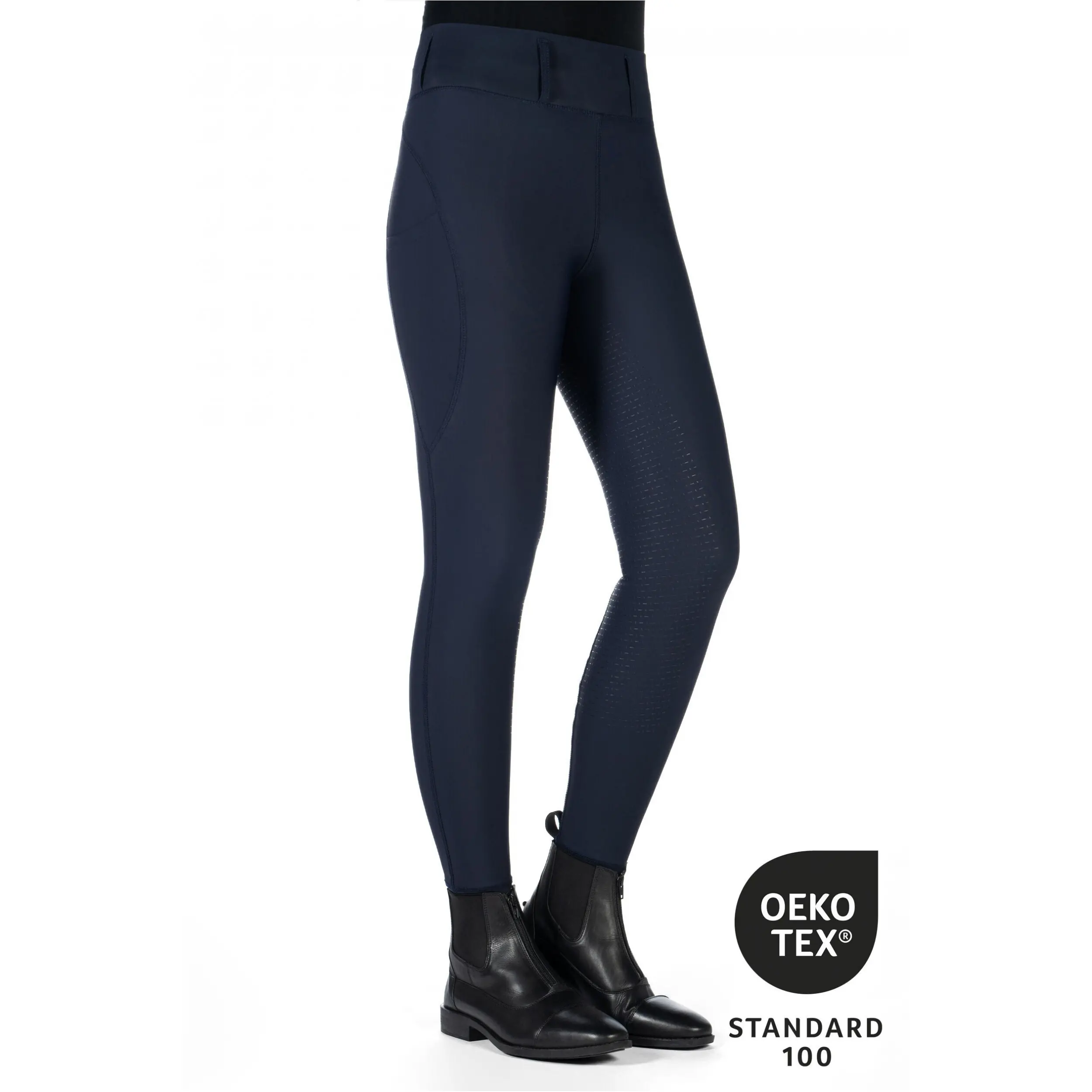 Damen Reitleggings Silikon Vollbesatz JIL HIGH WAIST dunkelblau