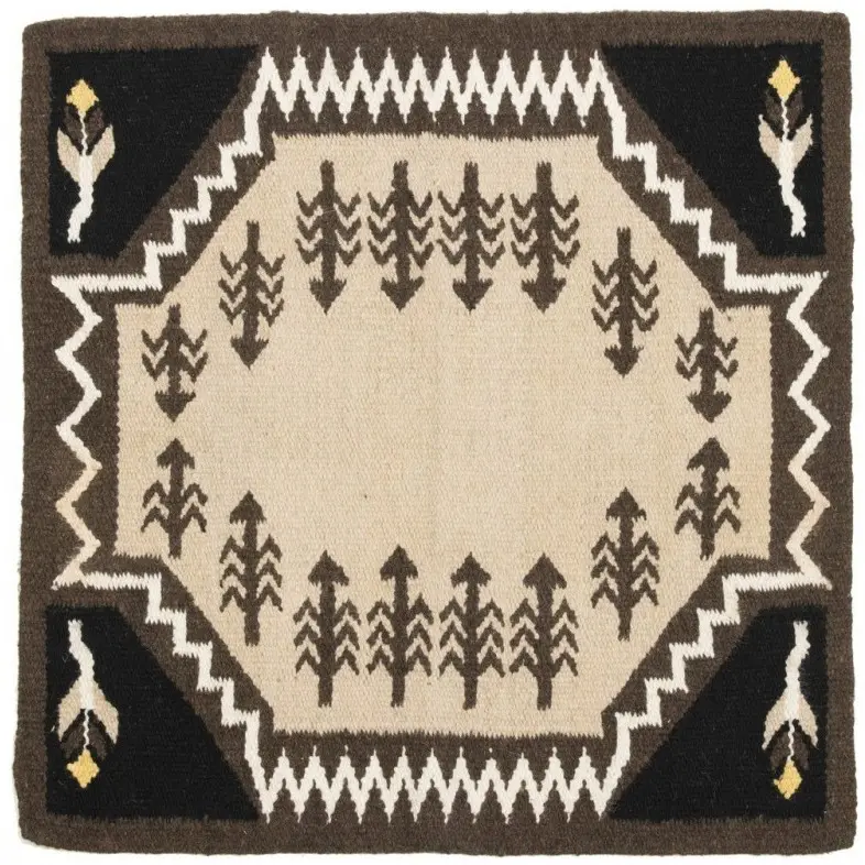Westernpad by Franck Perret SIOUX braun/beige 86x91cm