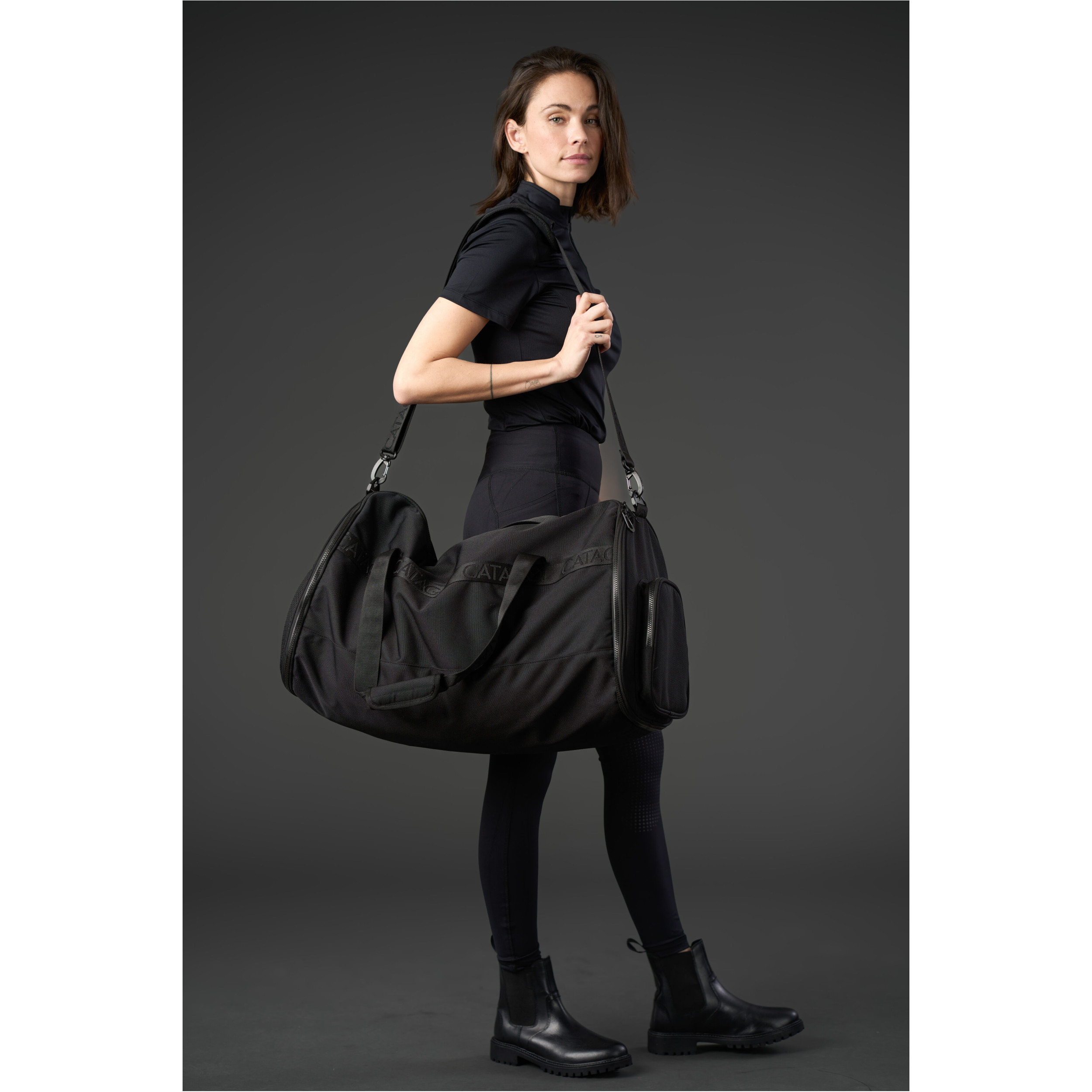 Reisetasche mit Kleidersack BIG schwarz 