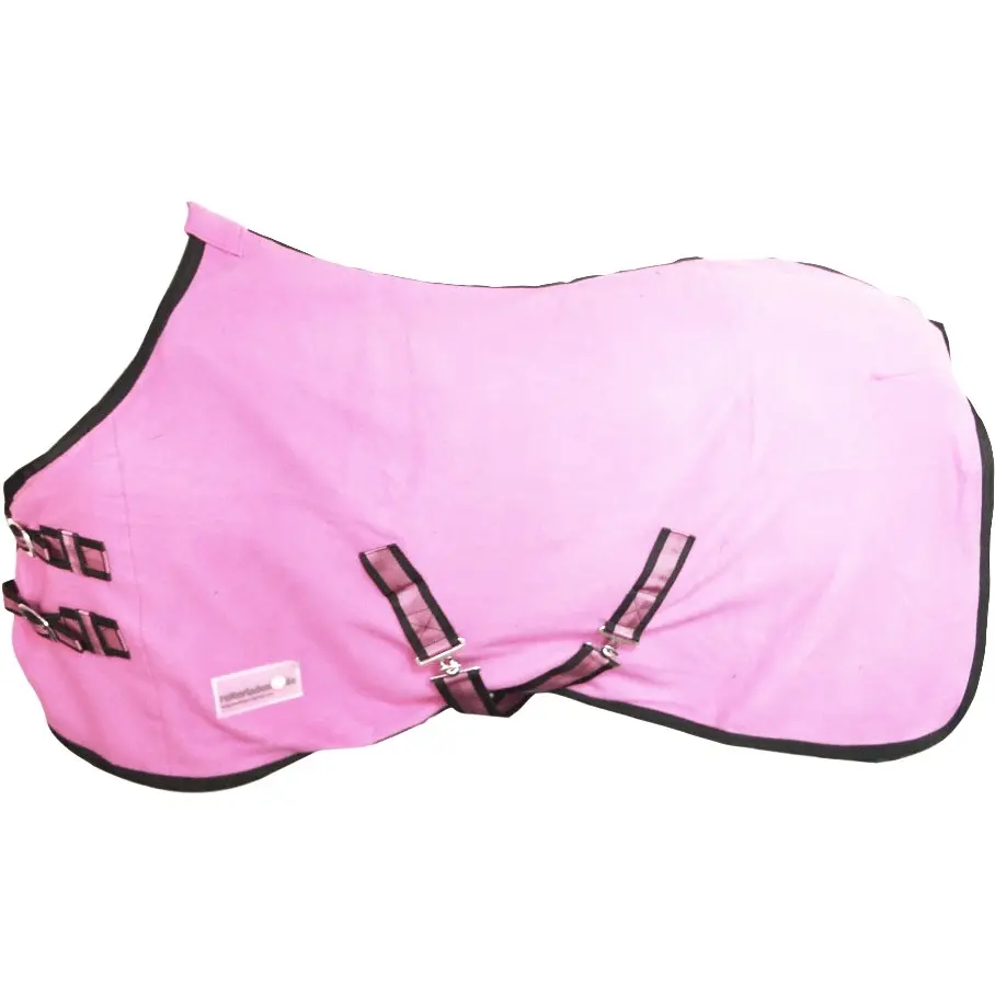 Abschwitzdecke mit Kreuzgurt BASICLINE neon pink