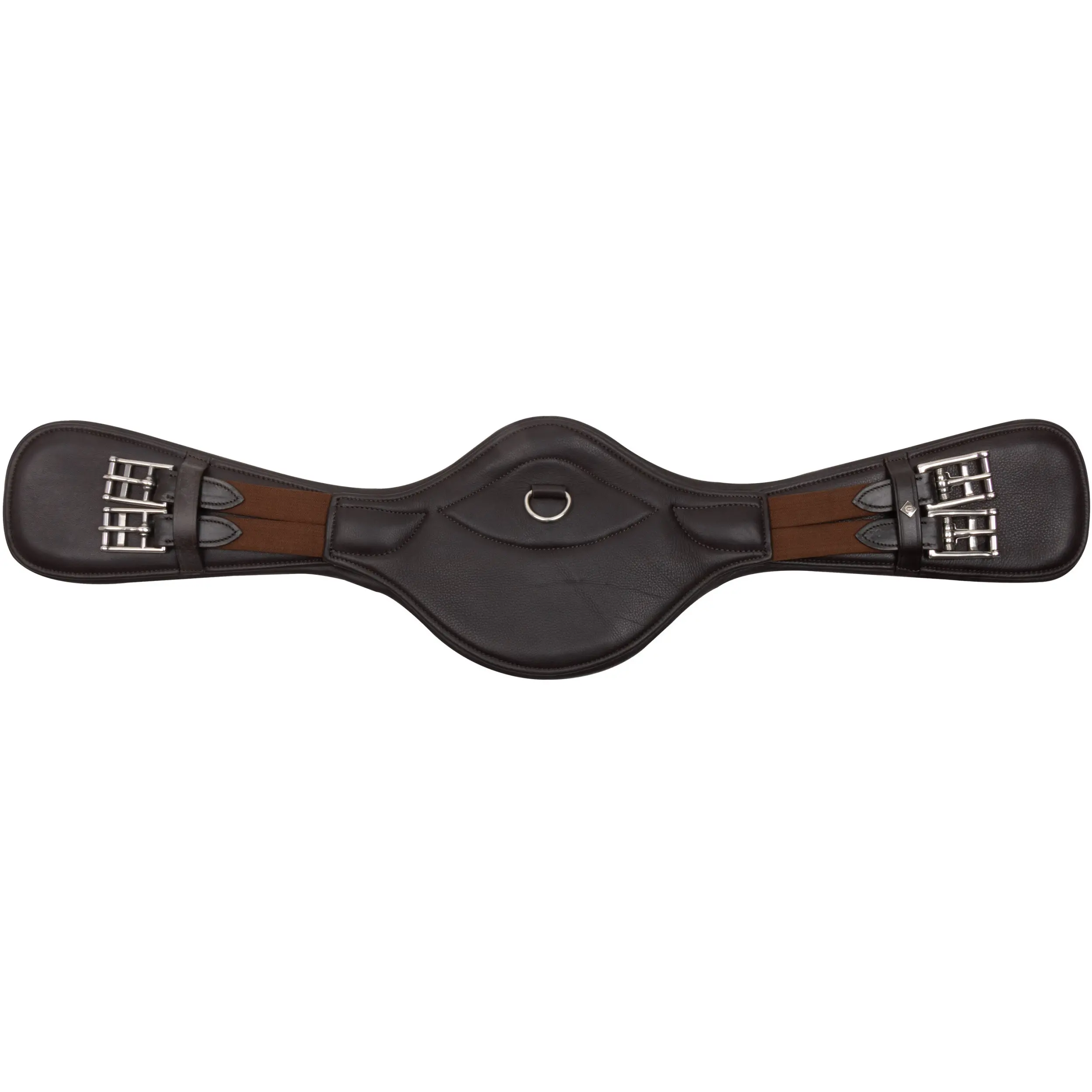 Dressurgurt IRH anatomisch mit Rollenschnallen dark braun