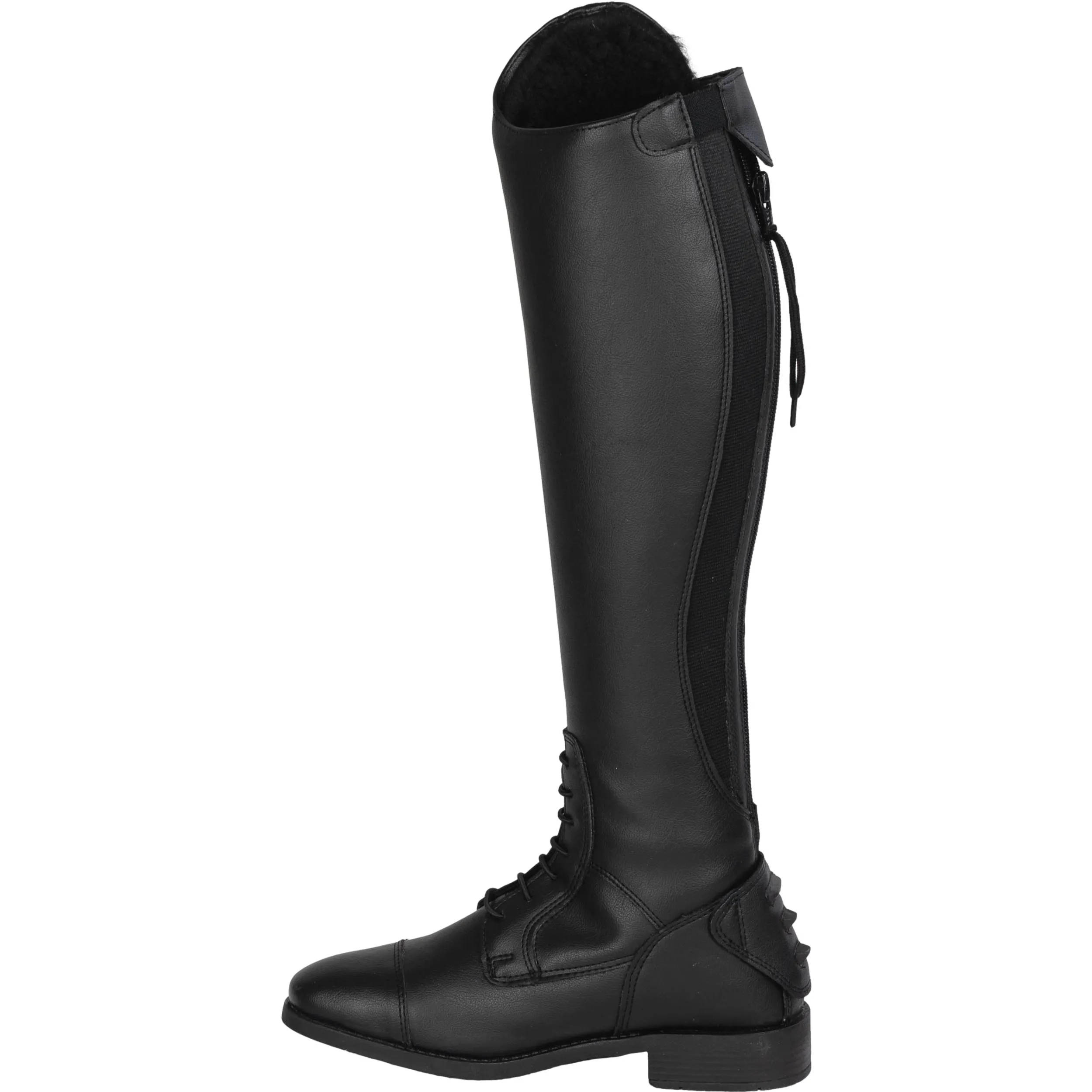 Winter Damen Reitstiefel CALGARY Kunstleder schwarz - Posten