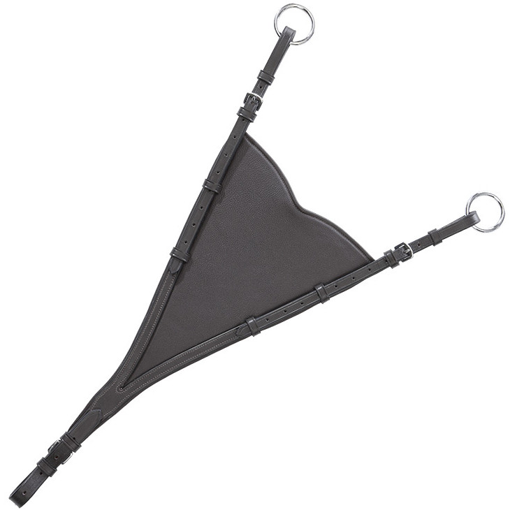 Martingalgabel geschlossen Softleder schwarz