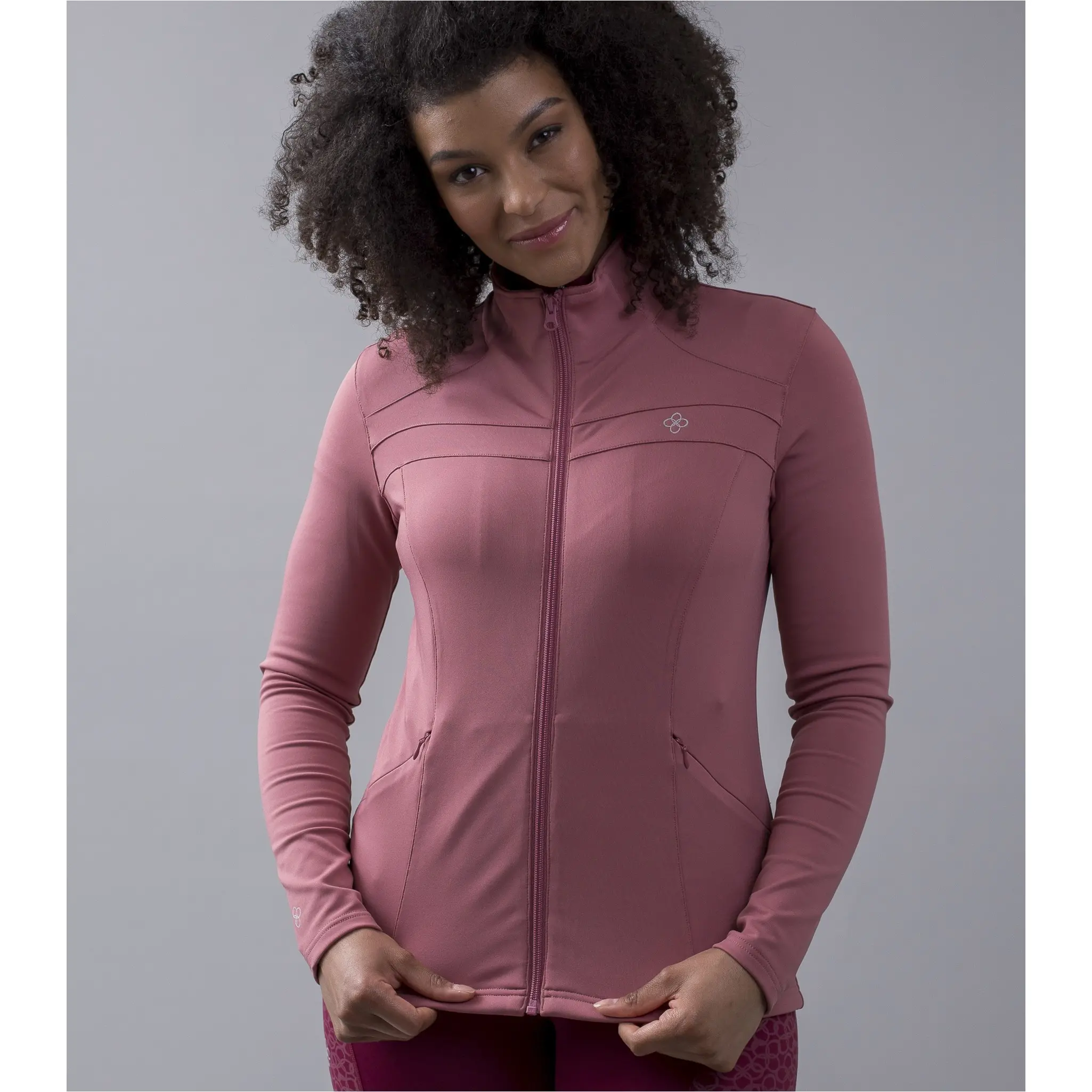 Damen Sweatjacke KLOlea Earth pink rose deco