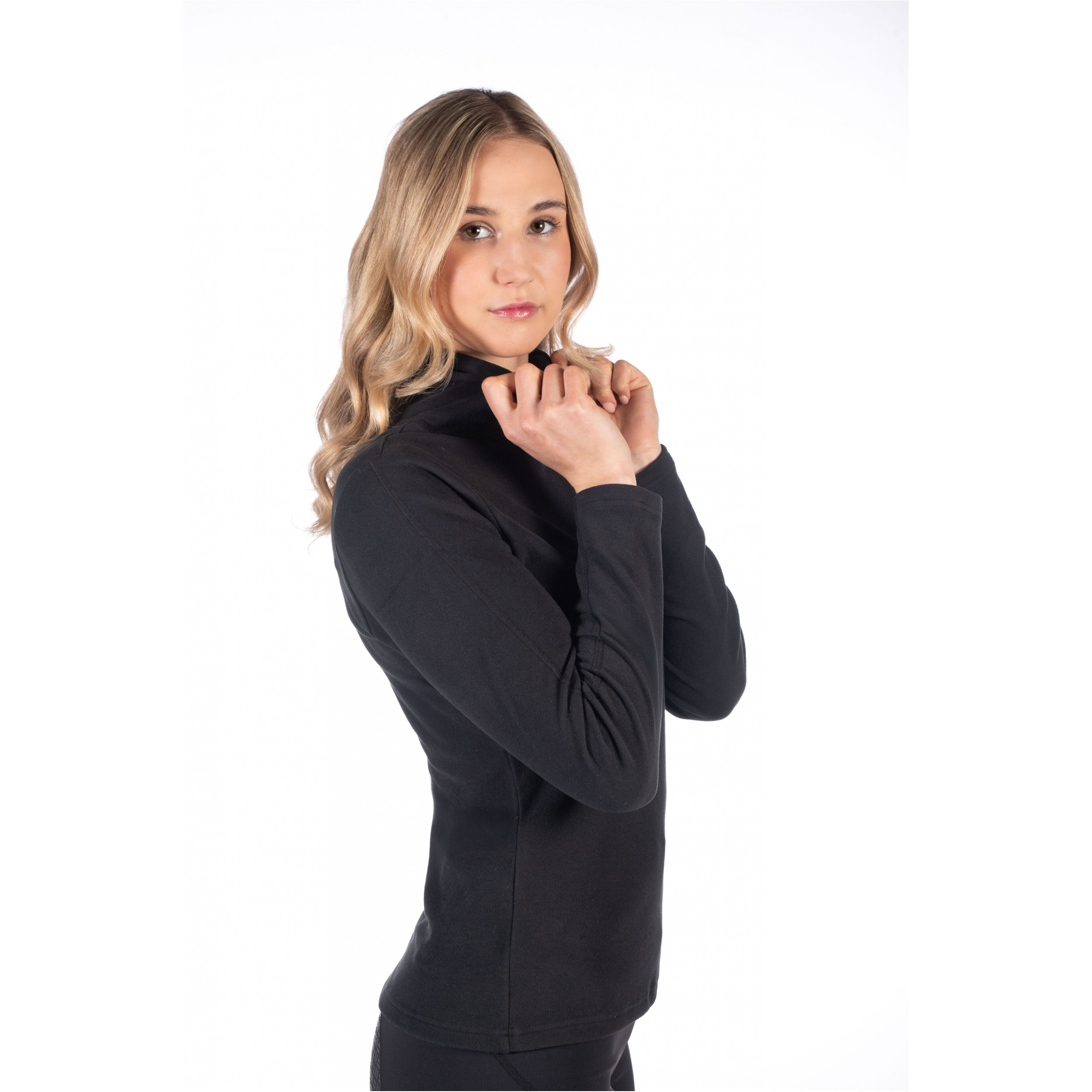 Damen Rollkragenshirt EVA schwarz