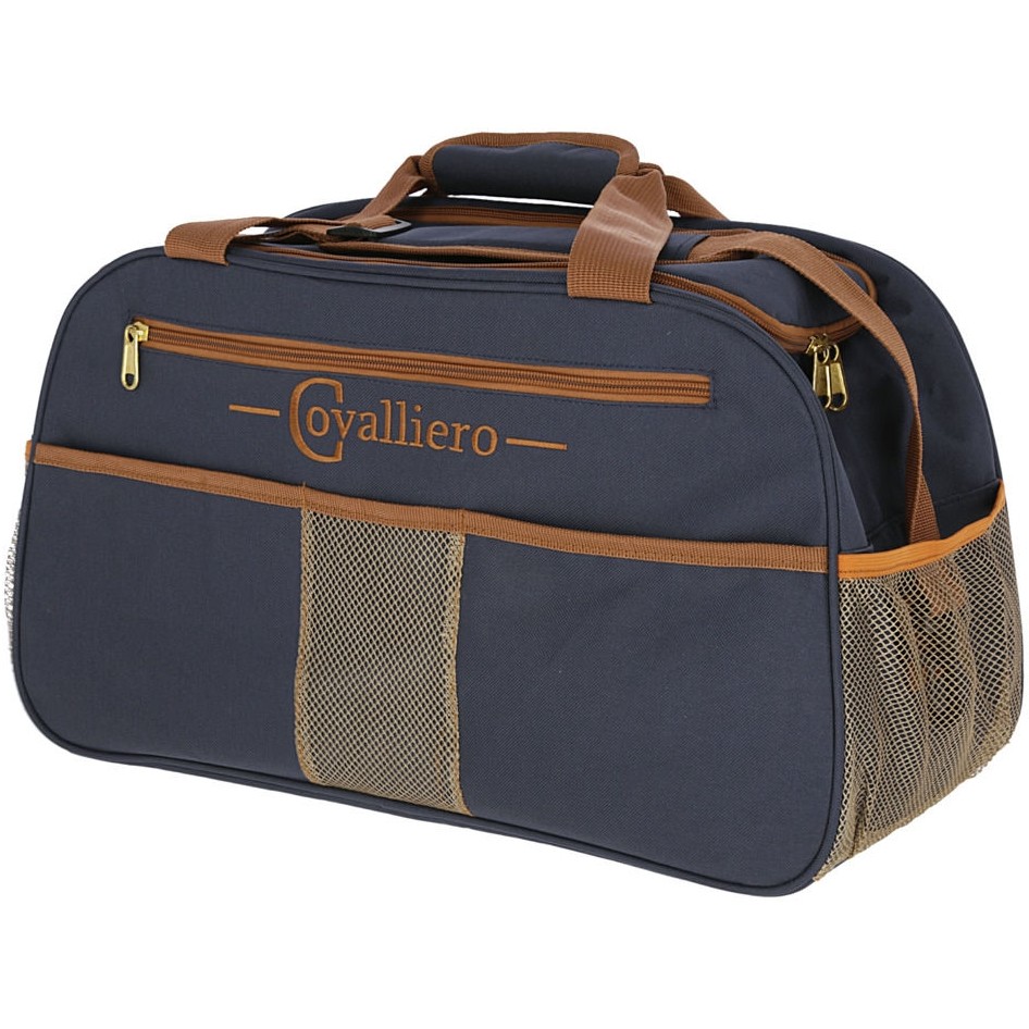 Putztasche MILANO navy/camel