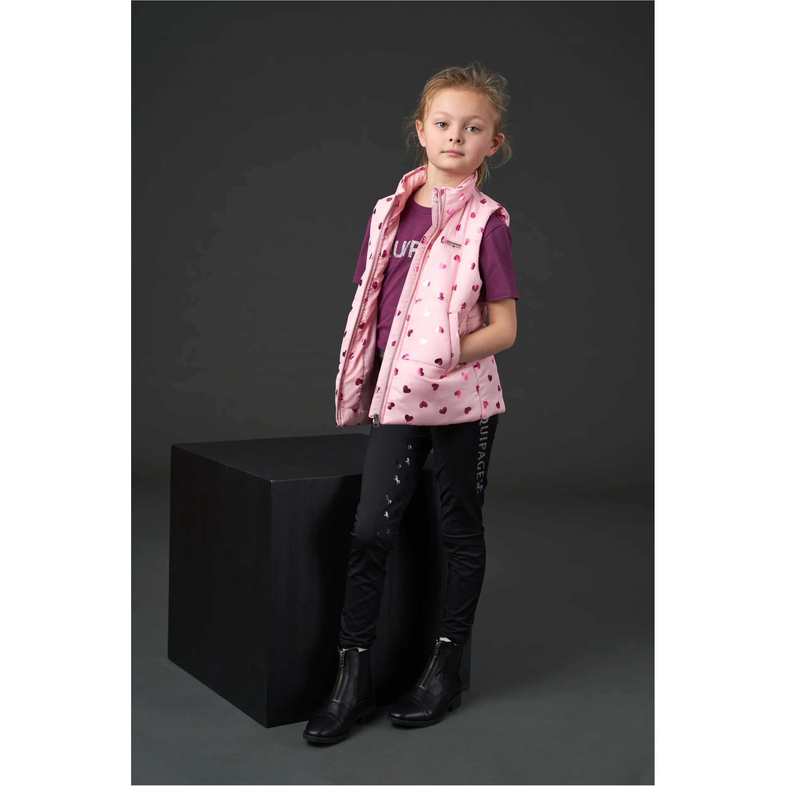 Kinder Reitweste THILDA pink mist