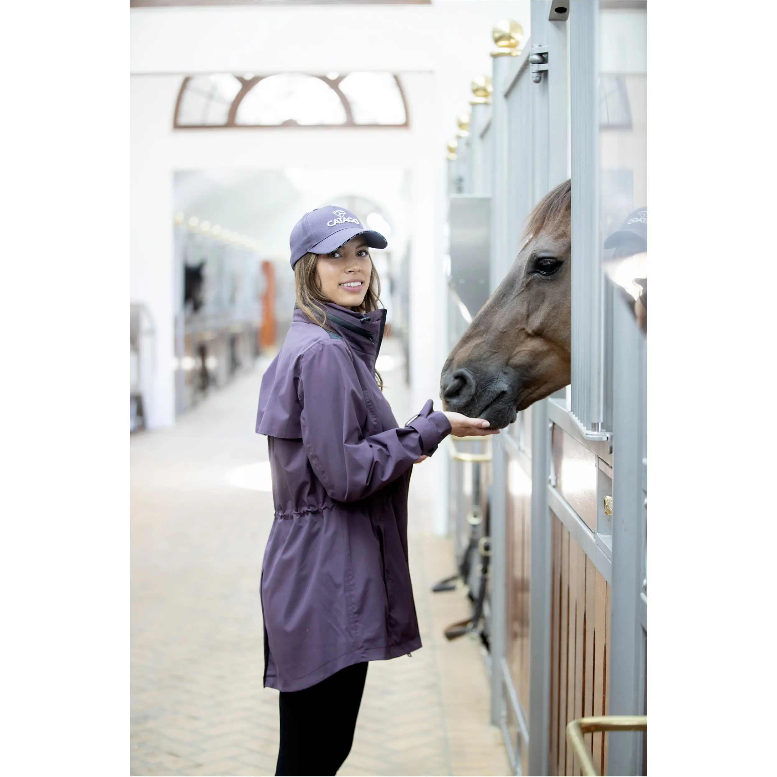 Damen Reitjacke ROY plum perfect