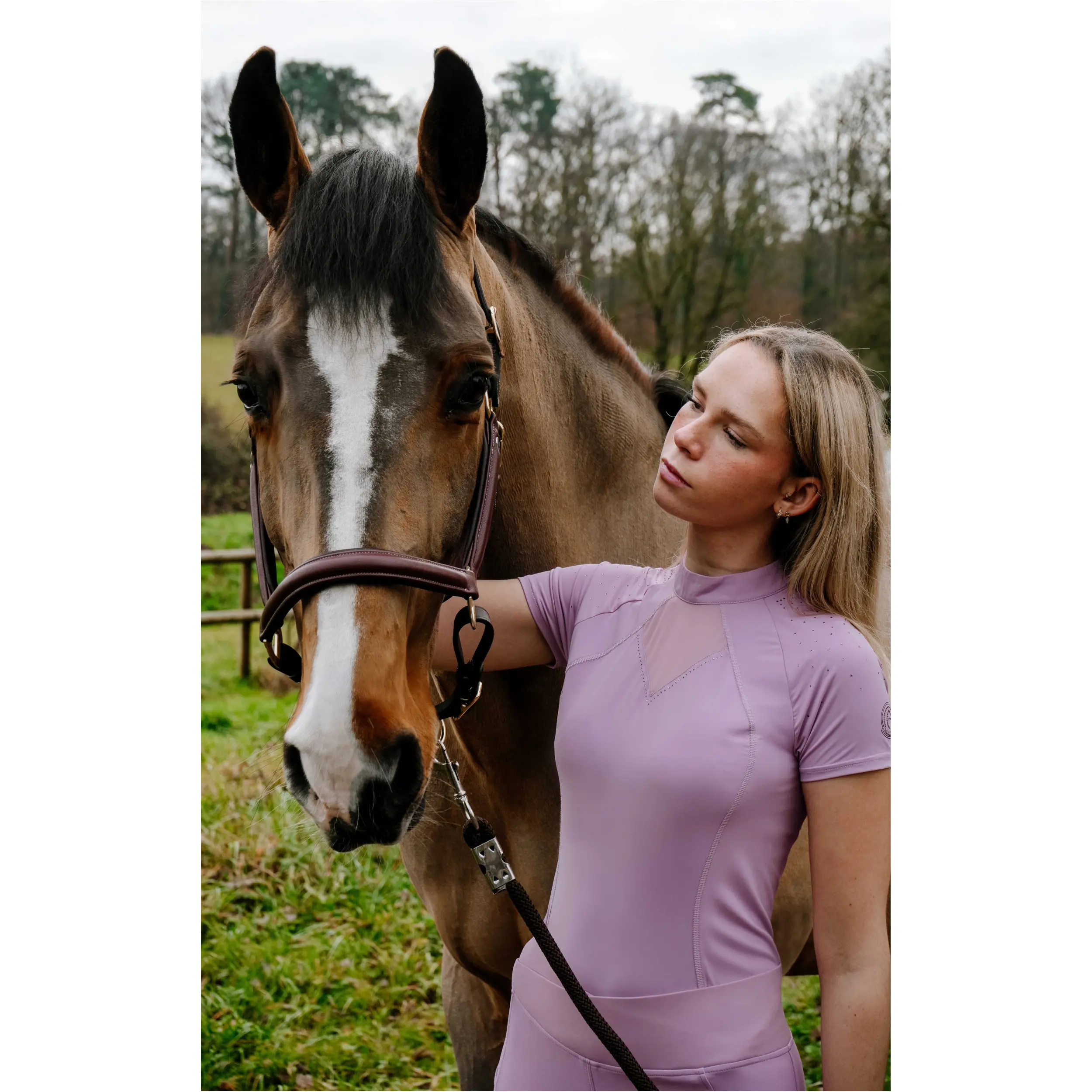 Damen T-Shirt Je t'aime EK-CLAUDIA blasslila 