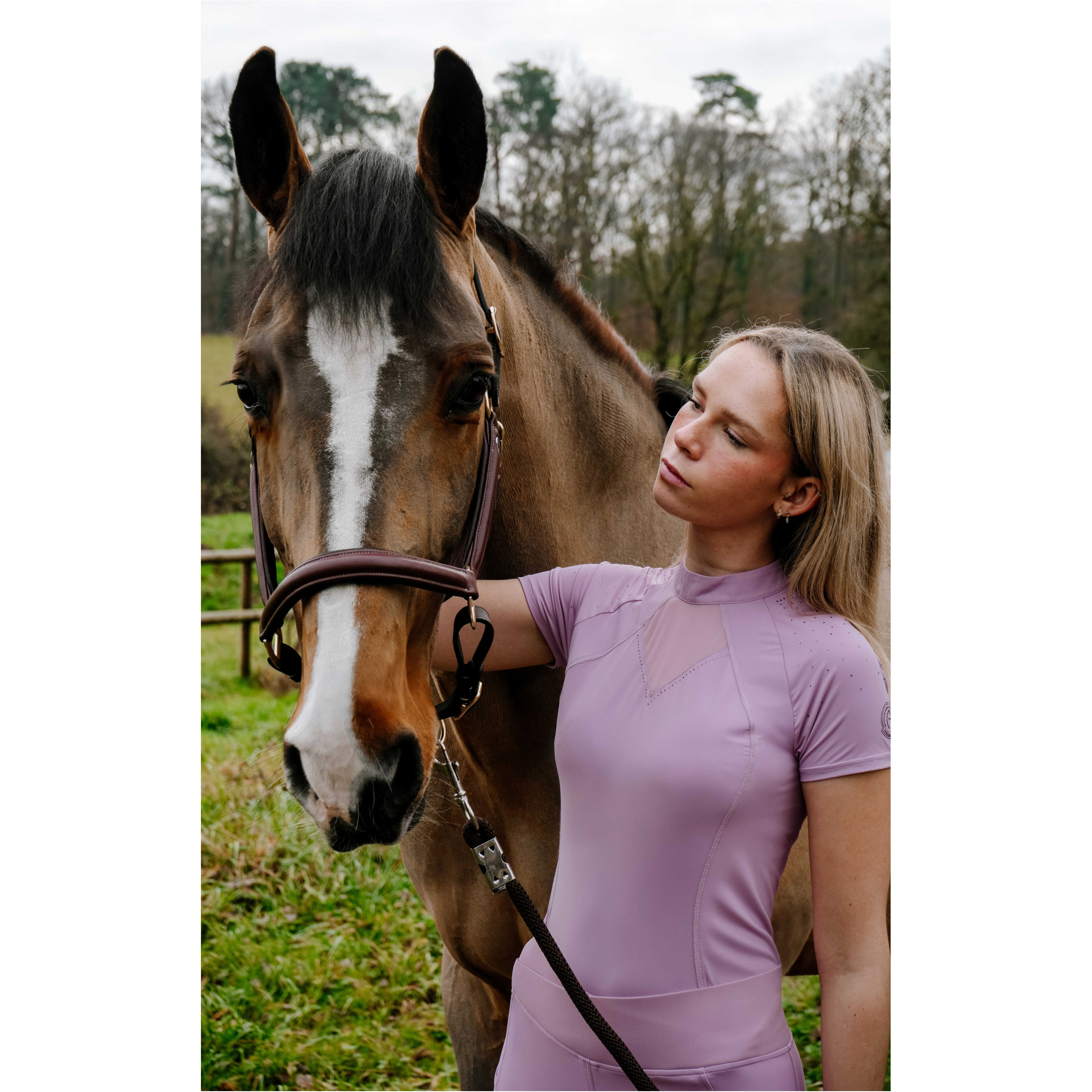 Damen T-Shirt Je t'aime EK-CLAUDIA blasslila 