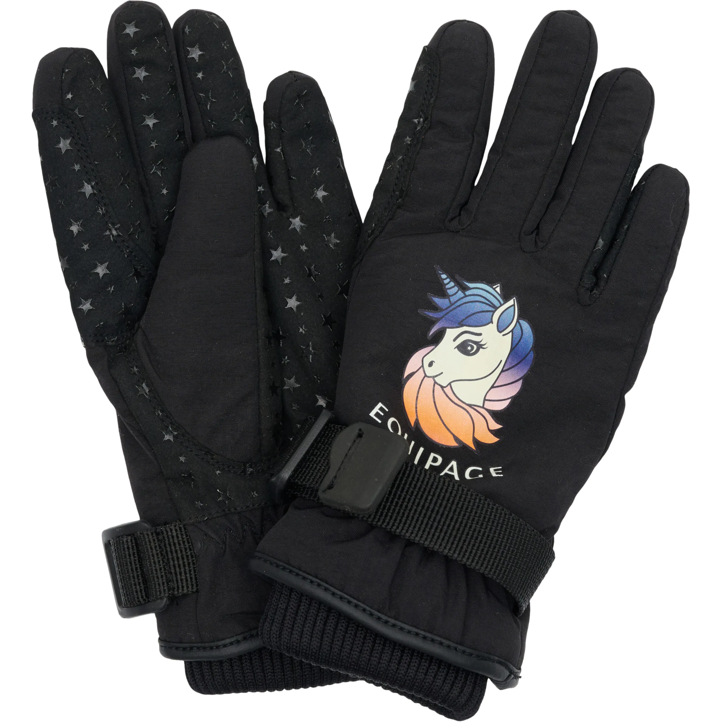 Winter Kinder Reithandschuhe VIRI schwarz