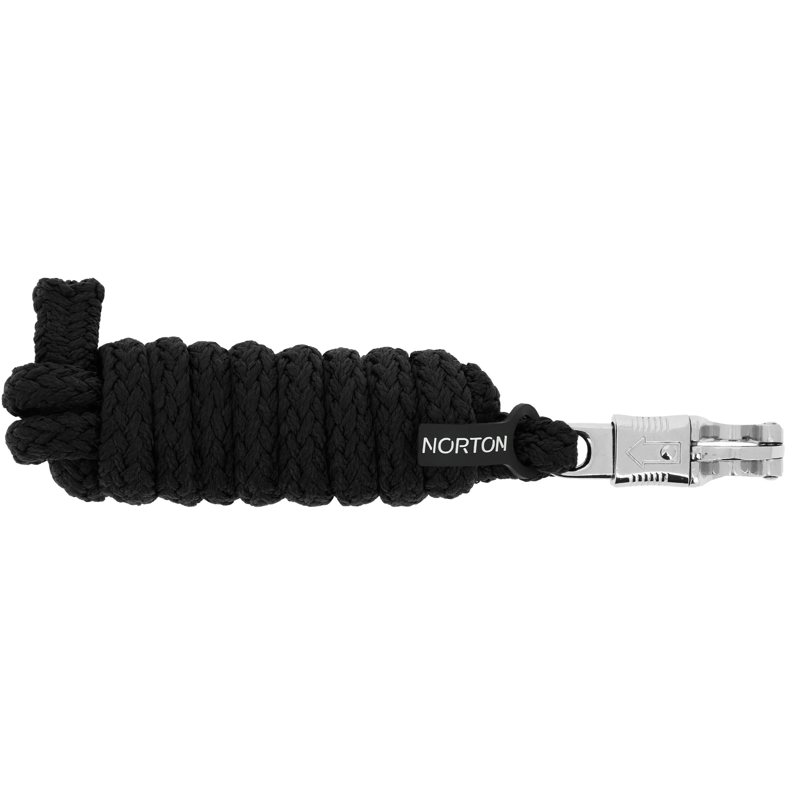 Anbindestrick mit Panikhaken LINKY schwarz 200cm