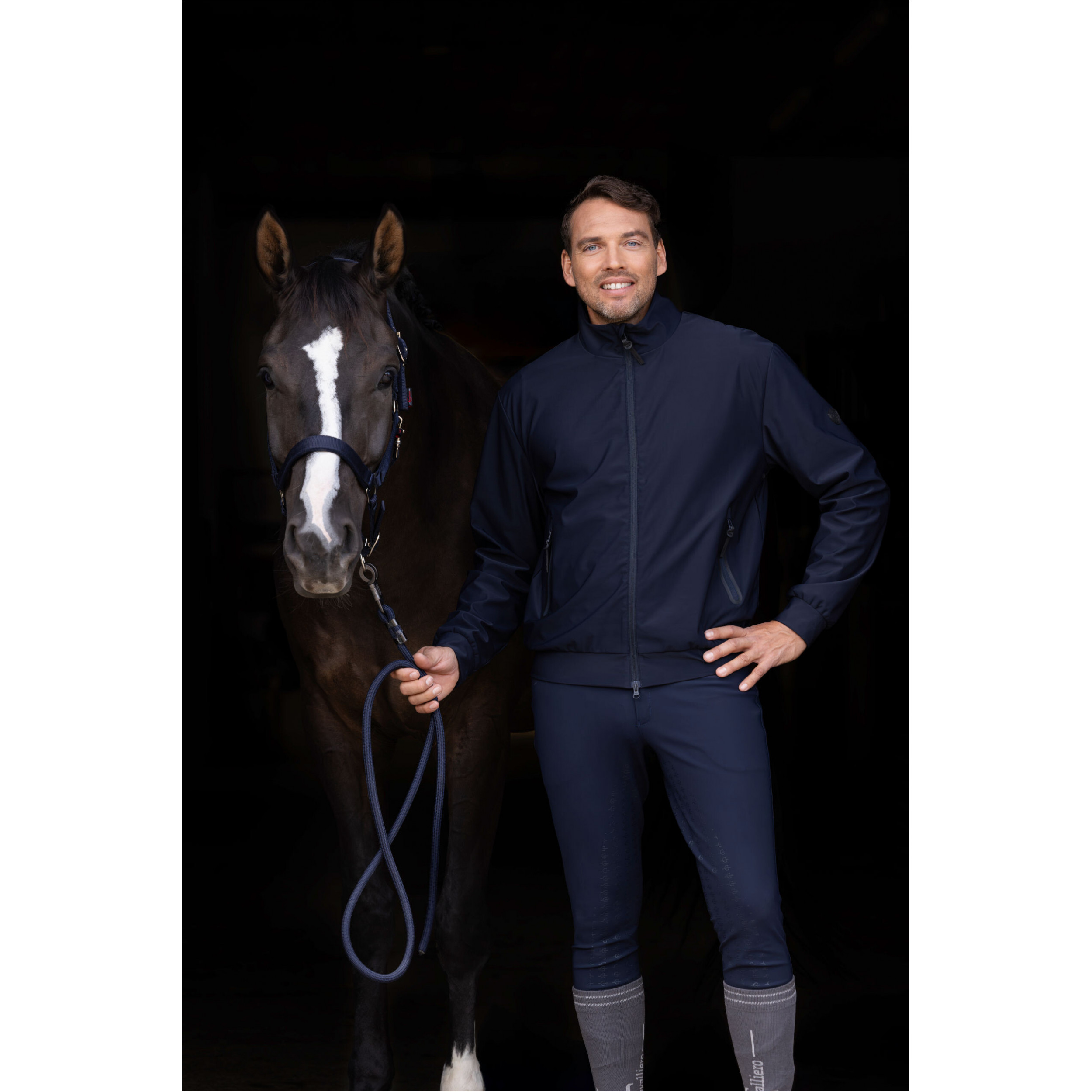 Herren Blousonjacke dark navy
