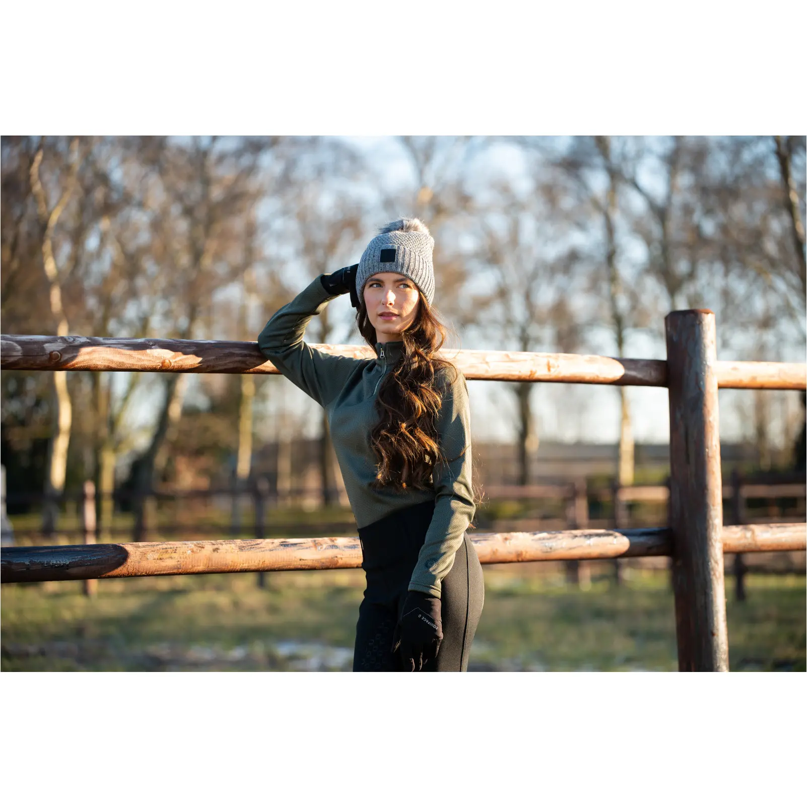 Damen Funktionsshirt Langarm SCARLET half-zip forest Damen Funktionsshirt Langarm SCARLET half-zip forest