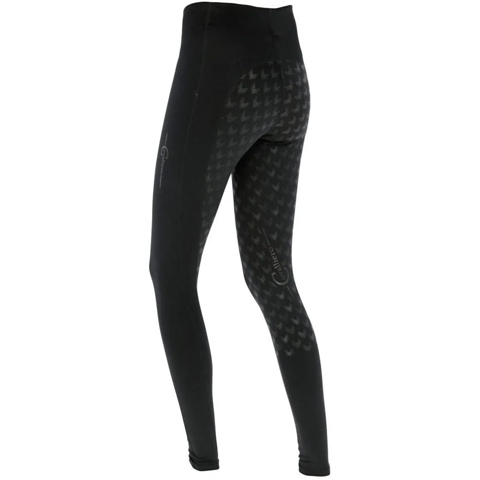 Damen Reitleggings Silikon Vollbesatz EQUONA schwarz