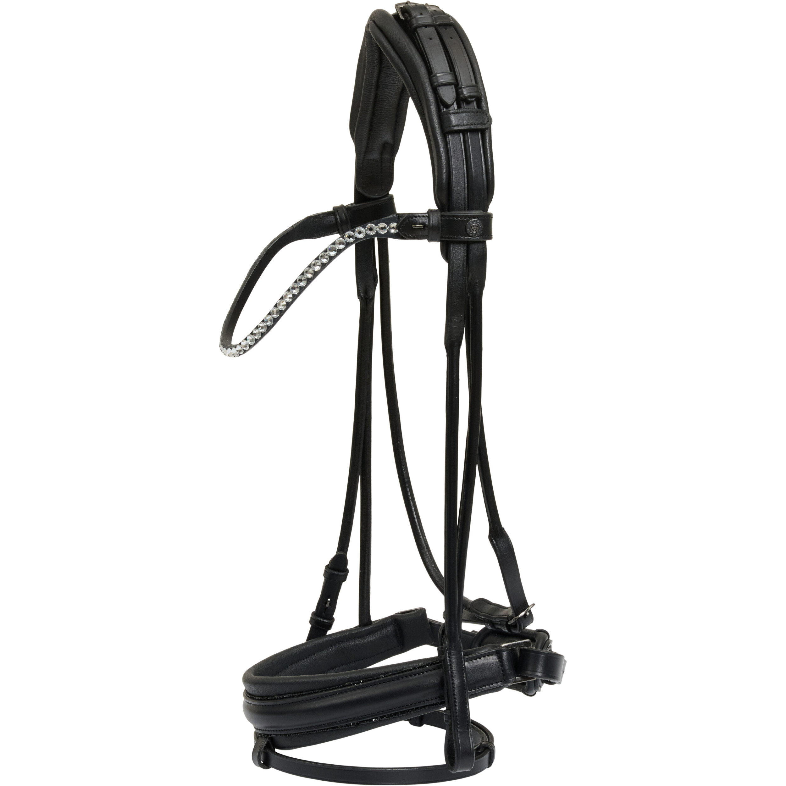 Trensenzaum rund genäht schwedisch kombiniert NIVAL 26.1 schwarz