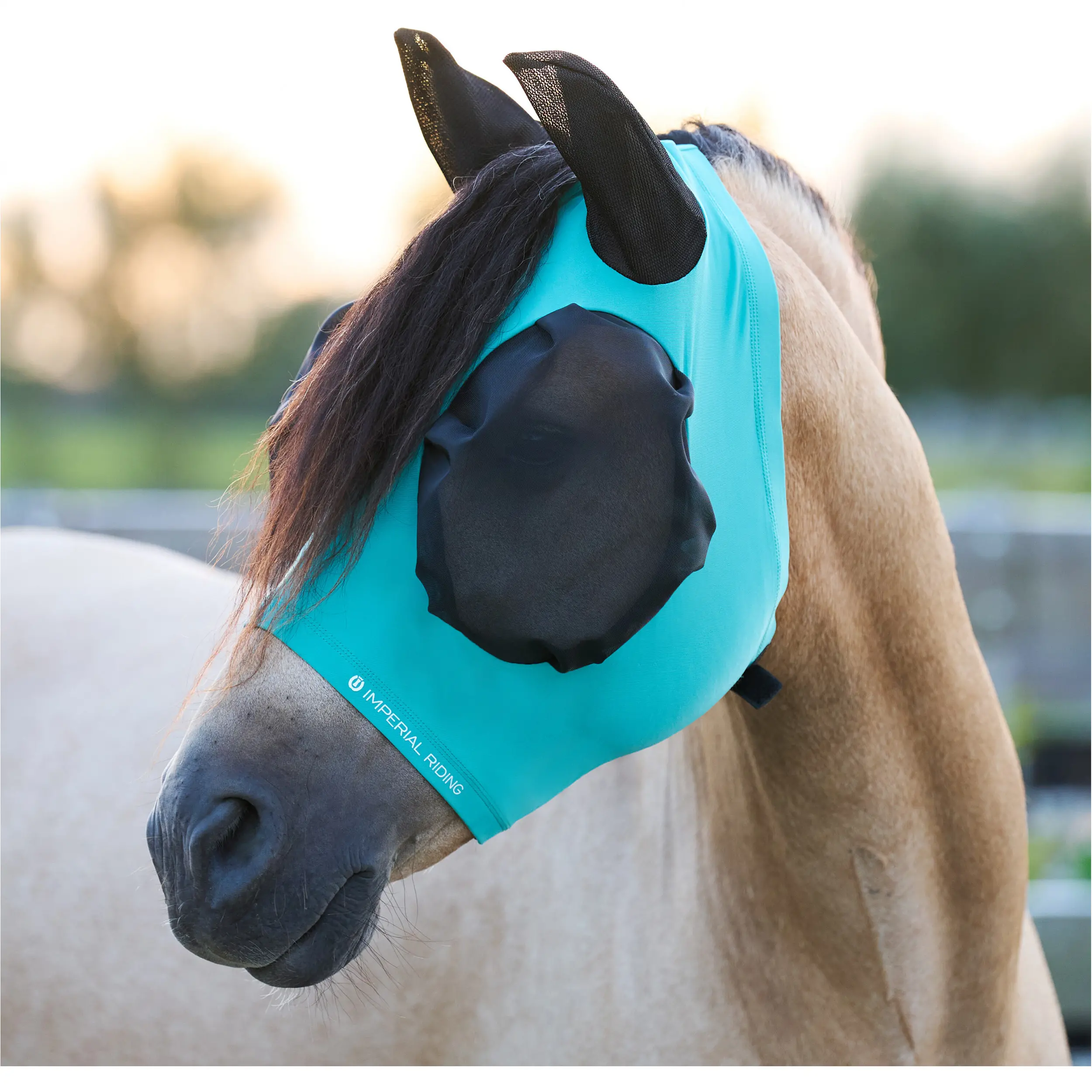 Fliegenmaske IRHTrail ride blau