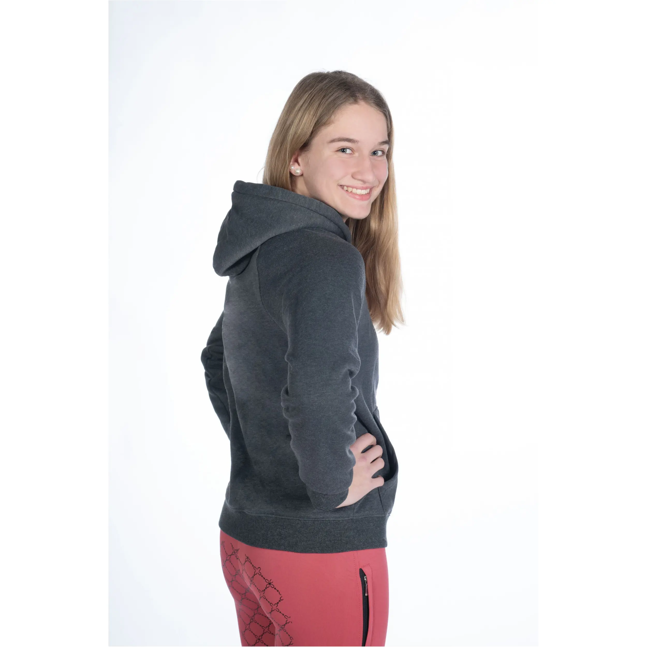 Kinder Hoody RUBY dunkelgrau melange