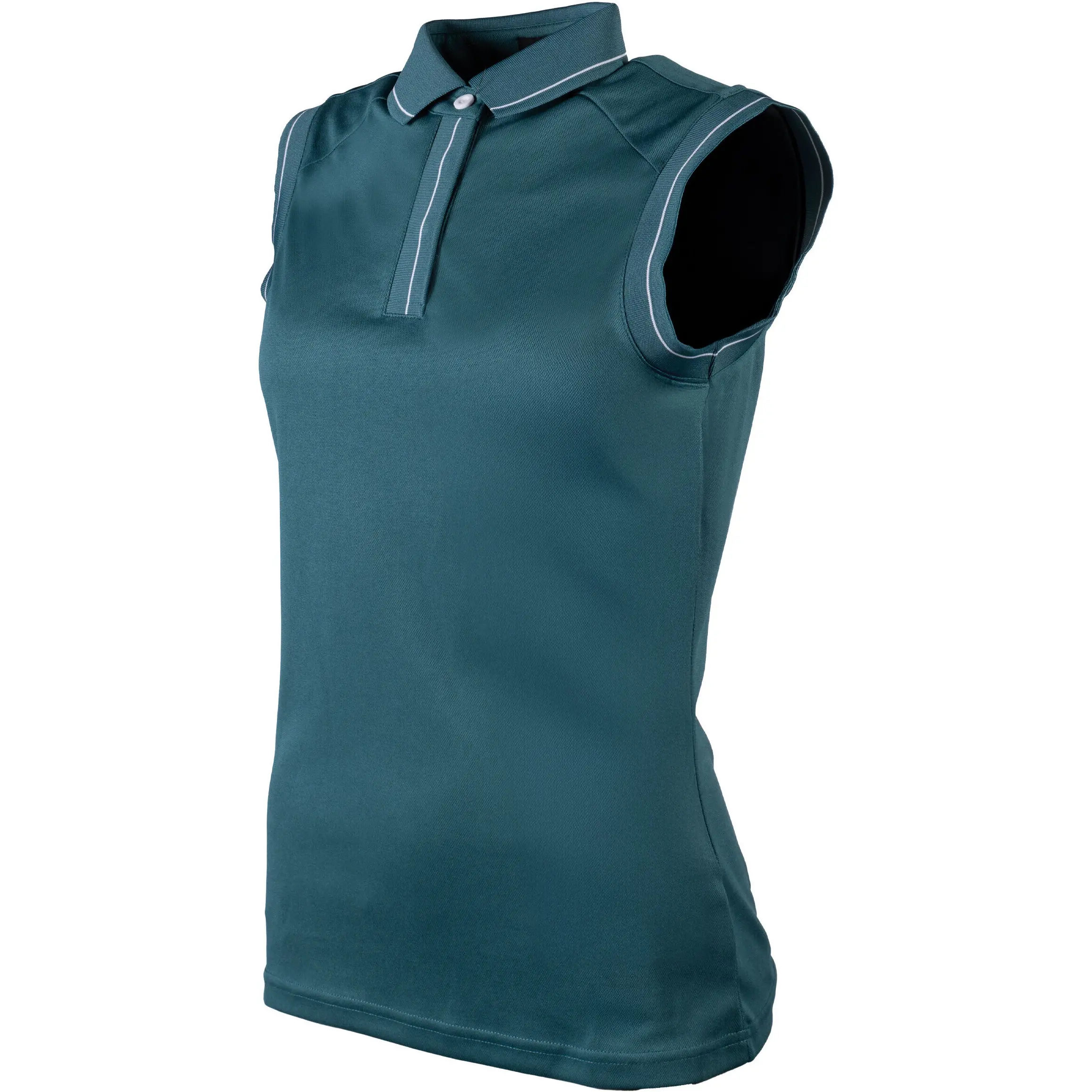 Damen Poloshirt ärmellos CATHERINE petrol