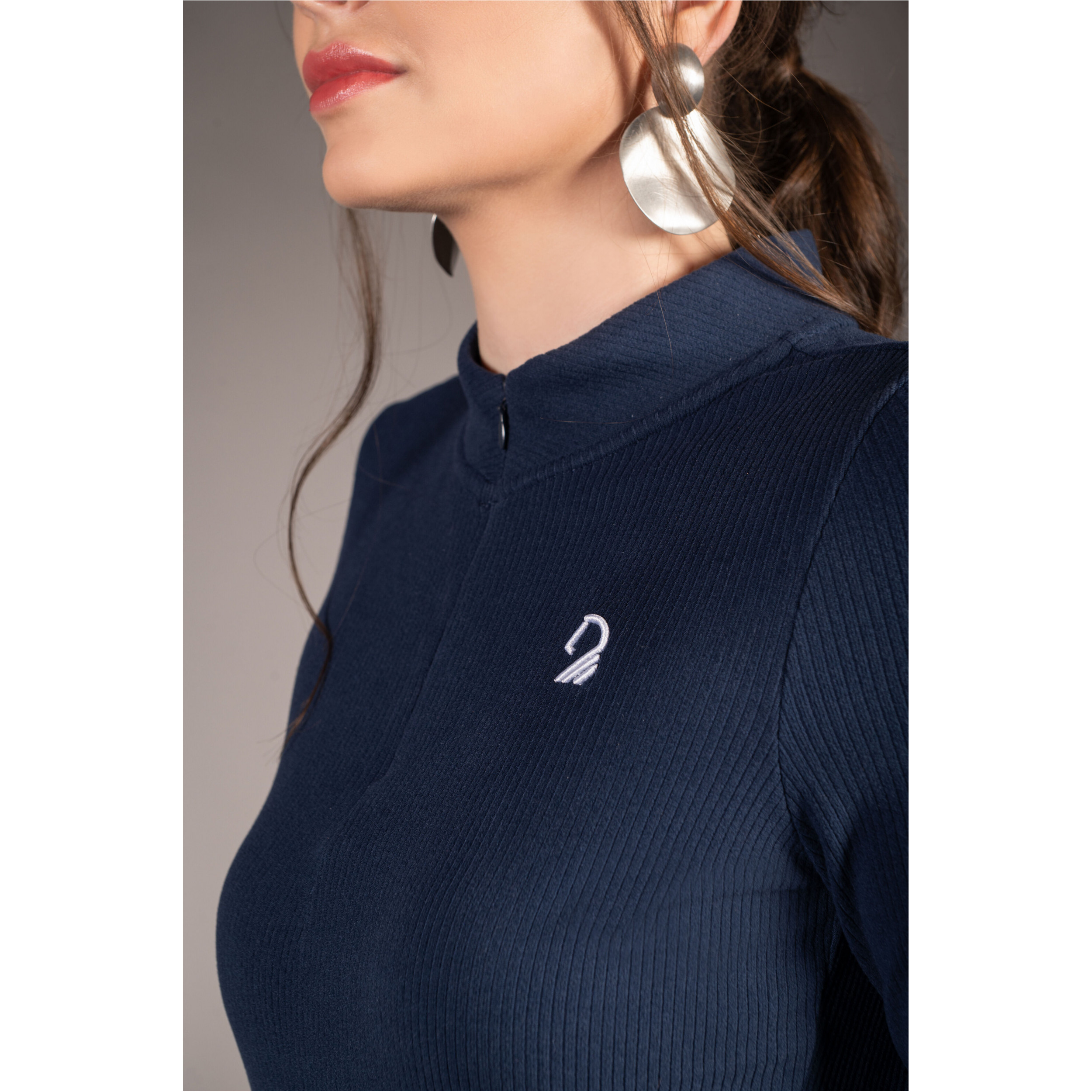 Damen Langarmshirt AREZZO SOFT dunkelblau