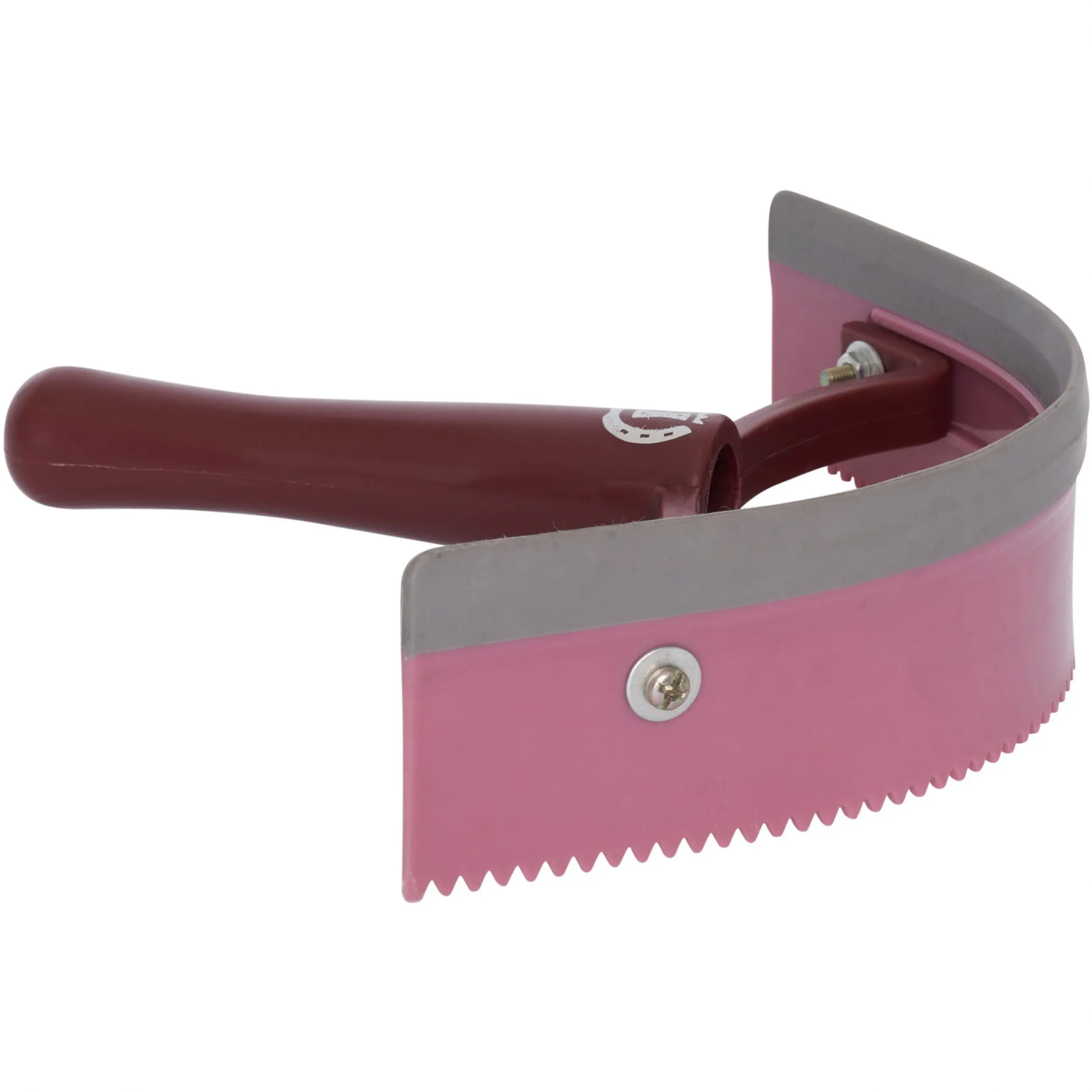 Schweißmesser halbrund PVC IRH rose/bordeaux/silver