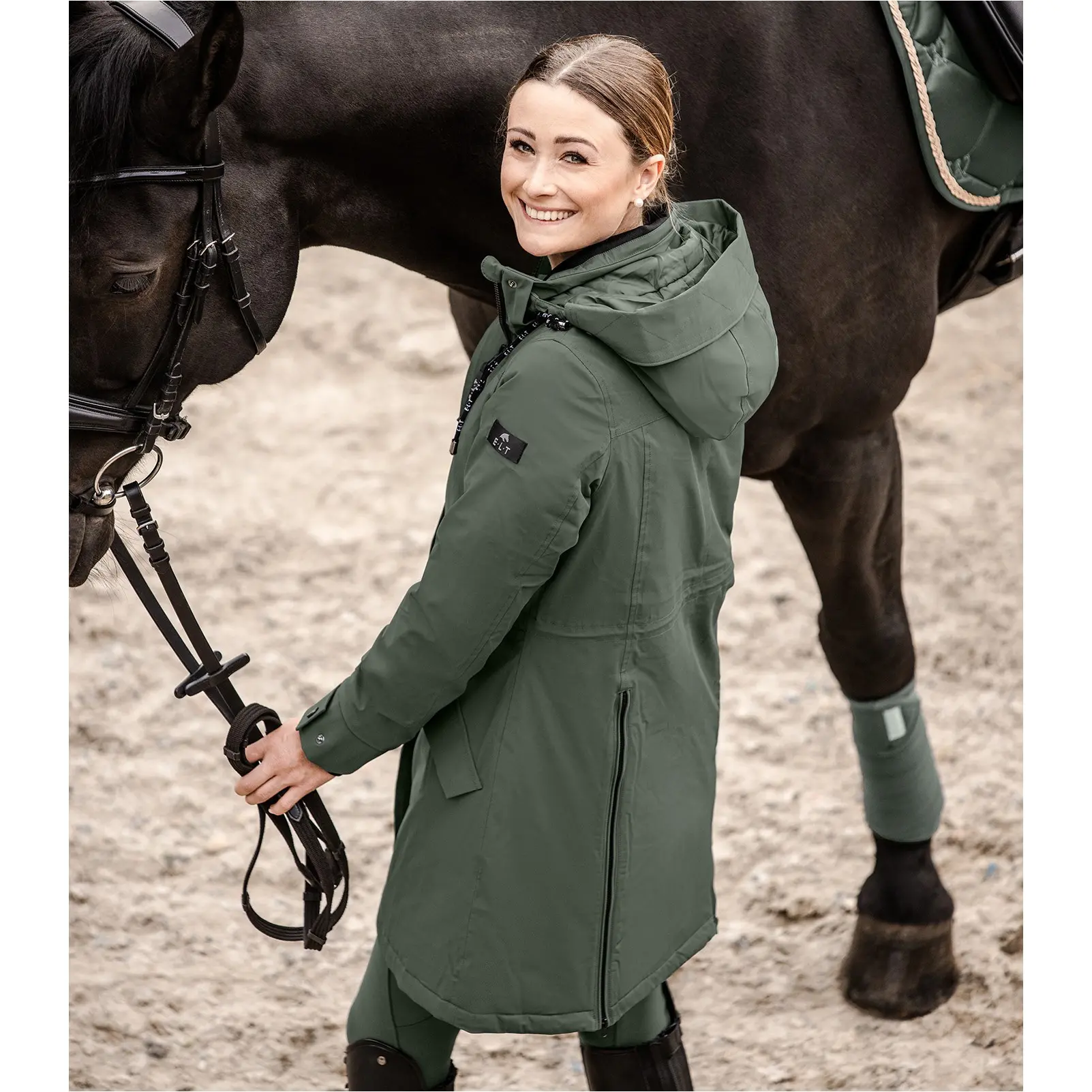 Damen Winter Reitparka PERFORMANCE ONTARIO dunkeloliv