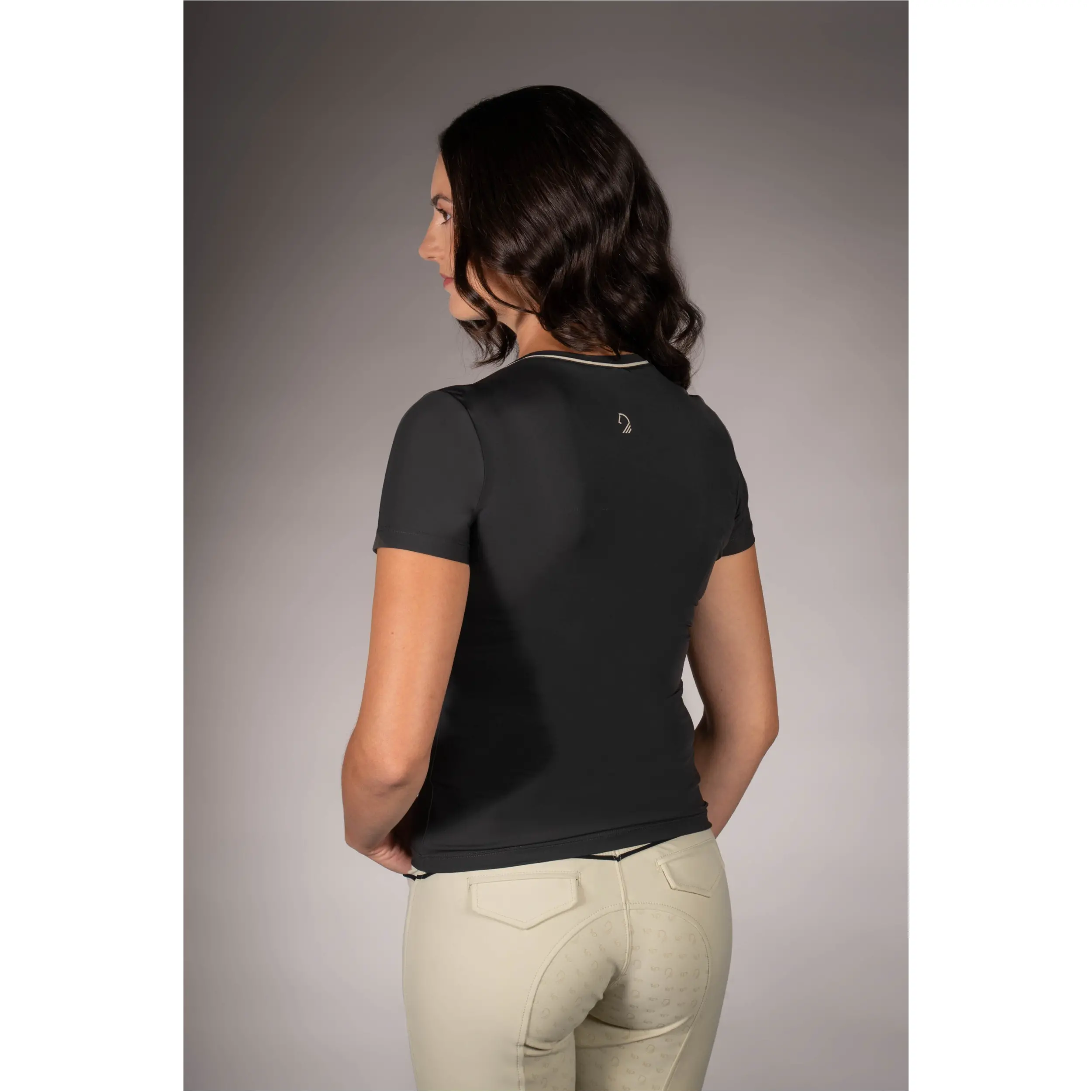 Damen Funktionsshirt Kurzarm LIMONE schwarz