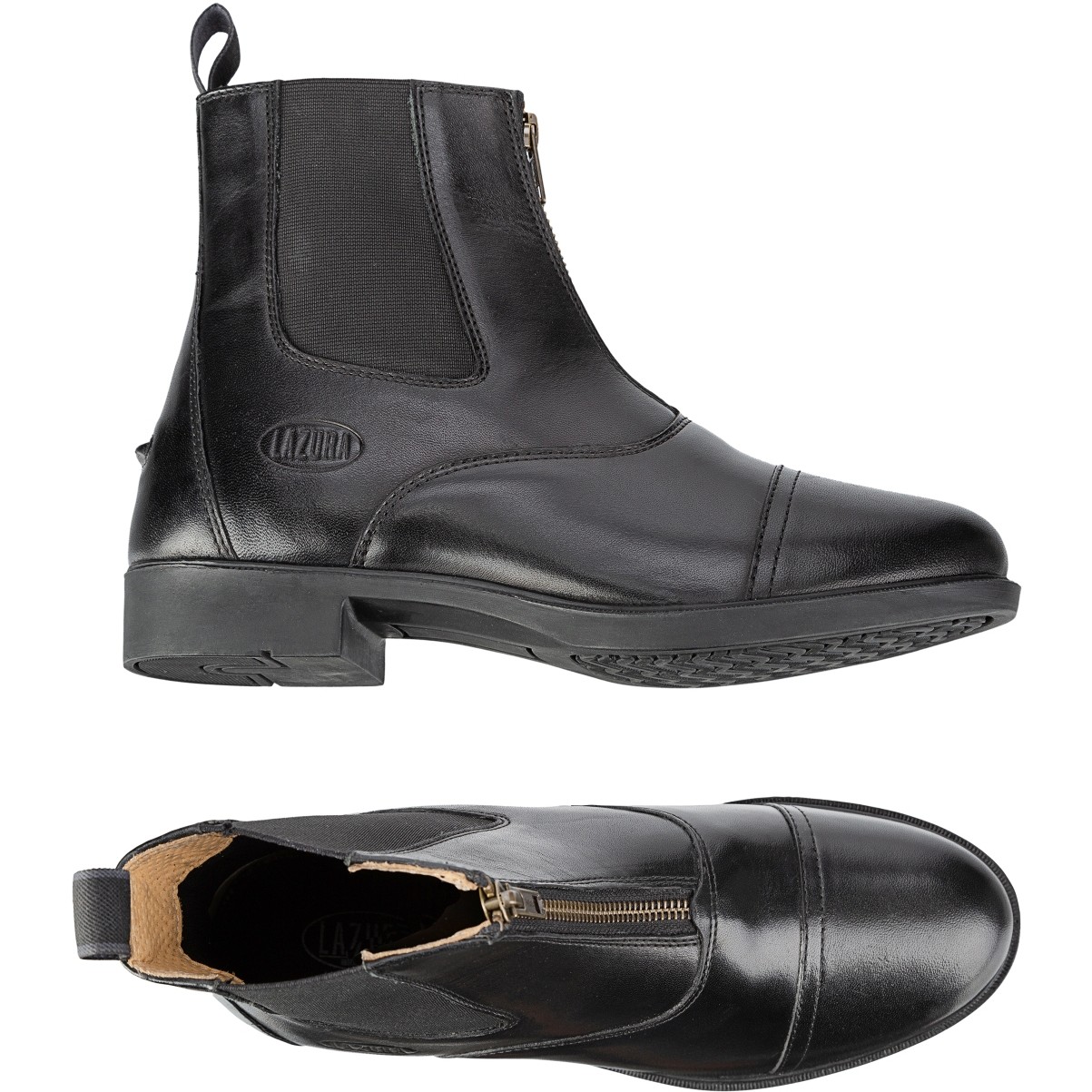 Reitstiefeletten CLASSIC Frontzip Echtleder schwarz Reitstiefeletten CLASSIC Frontzip Echtleder schwarz