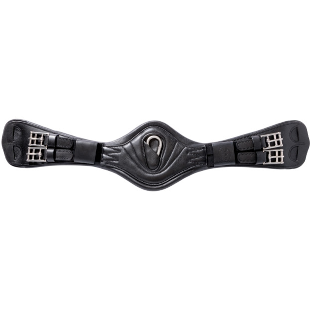 Lederkurzgurt mit Elast JULIUS Softleder schwarz