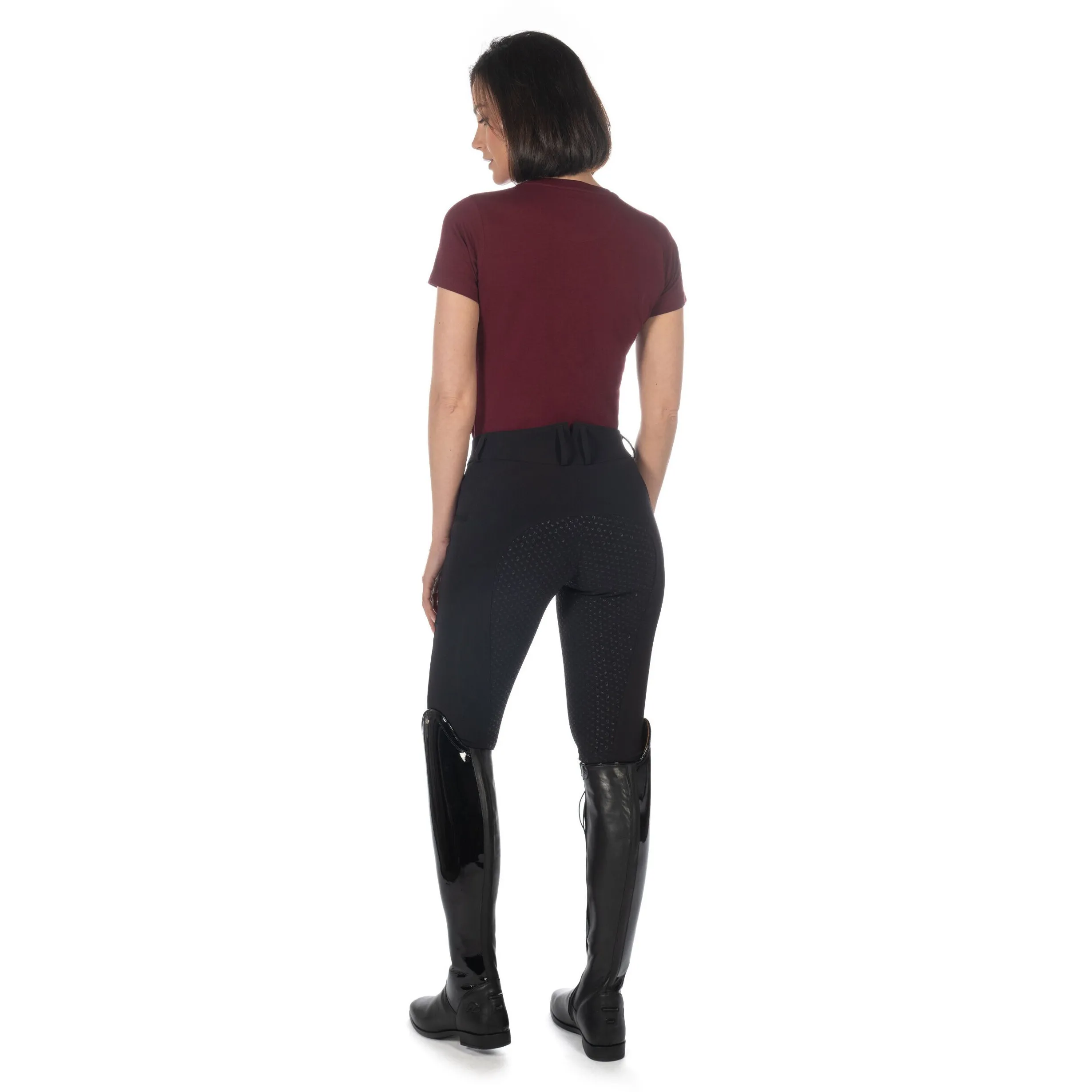 Damen T-Shirt LIVIGNO HORSE HEAD bordeaux