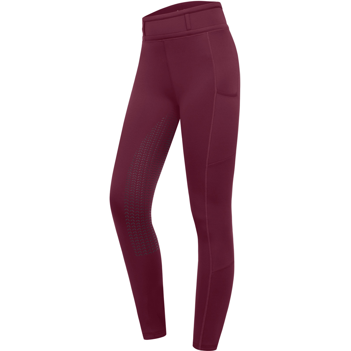 Damen Silikon Vollbesatz Reitleggings ELLA GLAM samtrot Damen Silikon Vollbesatz Reitleggings ELLA GLAM samtrot