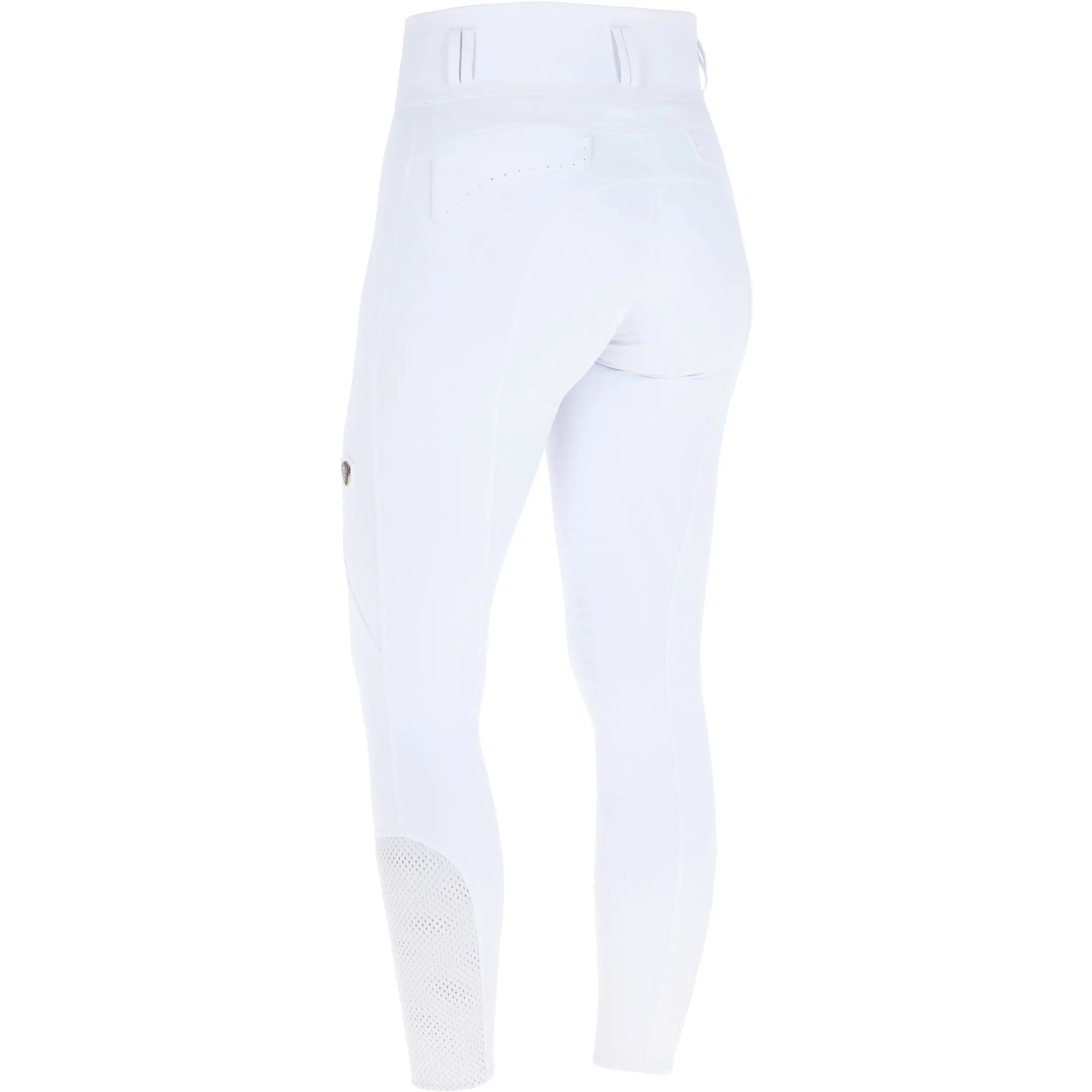Damen Reithose Silikon Vollbesatz High Waist F/S 2026 white