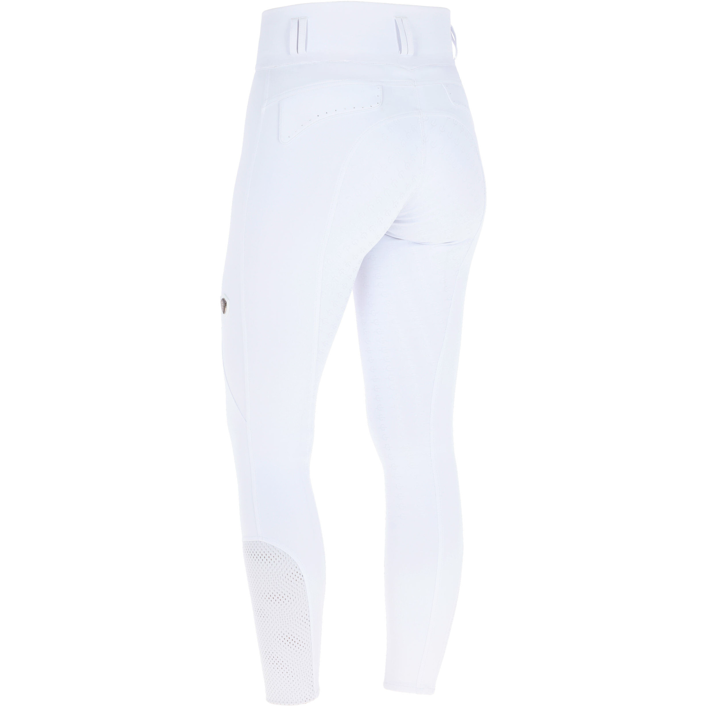 Damen Reithose Silikon Vollbesatz High Waist F/S 2026 white