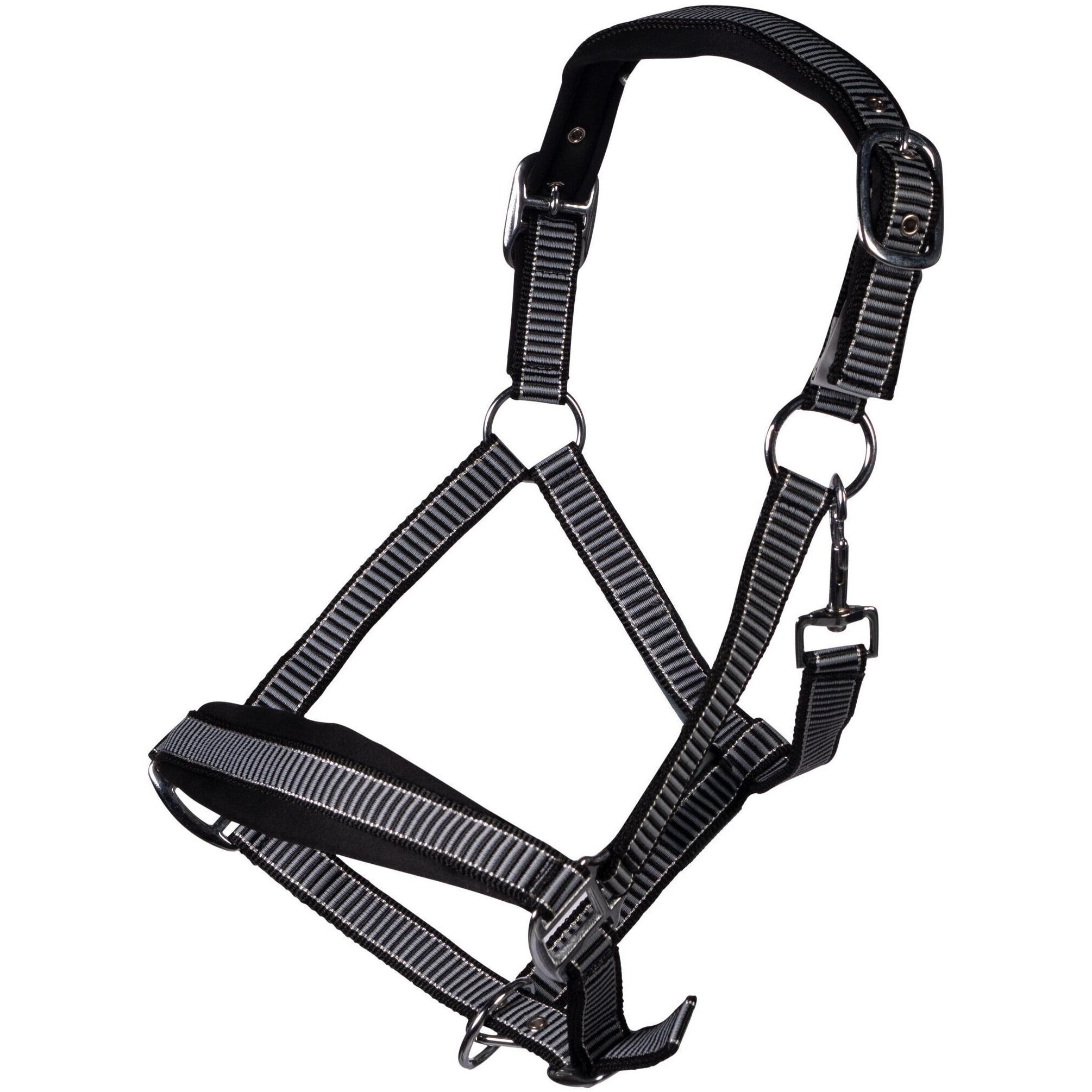 Halfter-Set mit Karabiner & Fliegenfransen LILLY schwarz