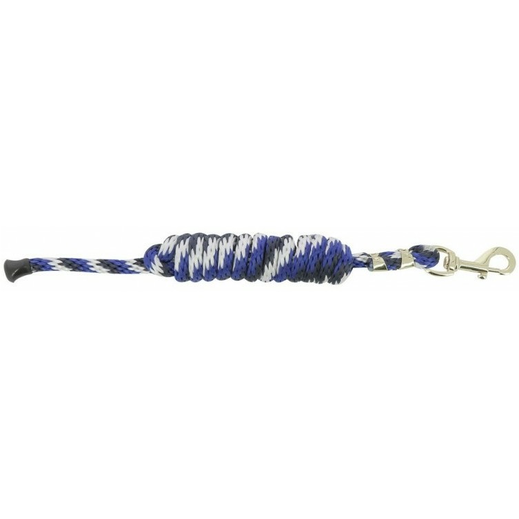 Anbindestrick mit Karabiner marineblau/weiß/blau