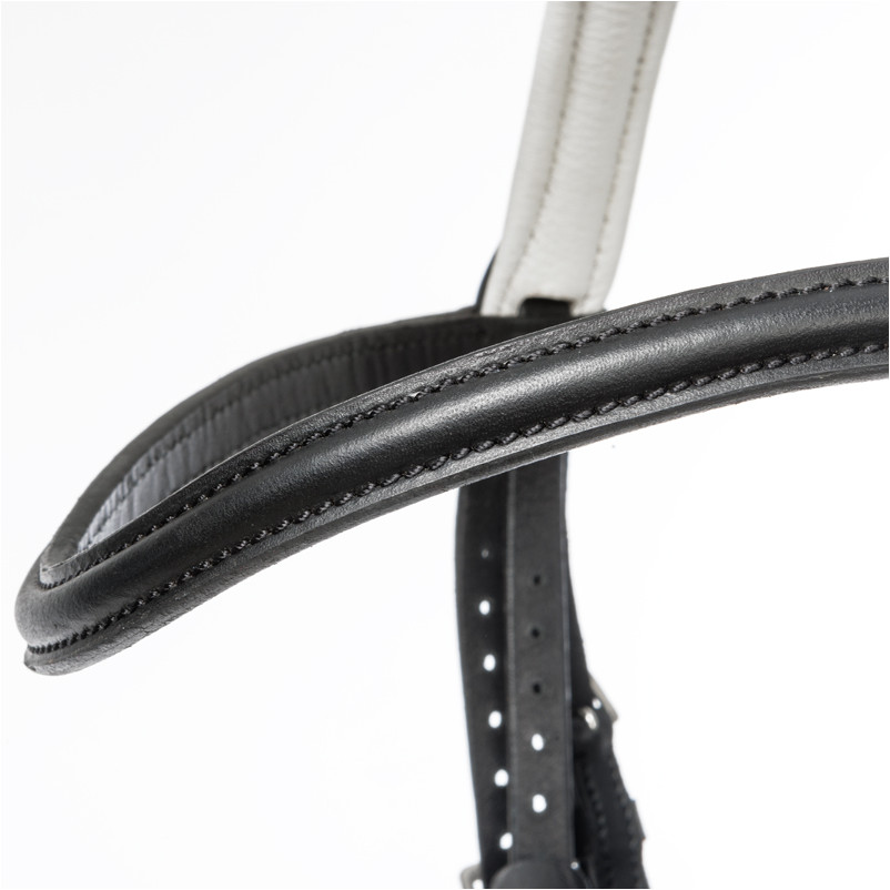 Trensenzaum englisch kombiniert QUENTIN schwarz/weiß