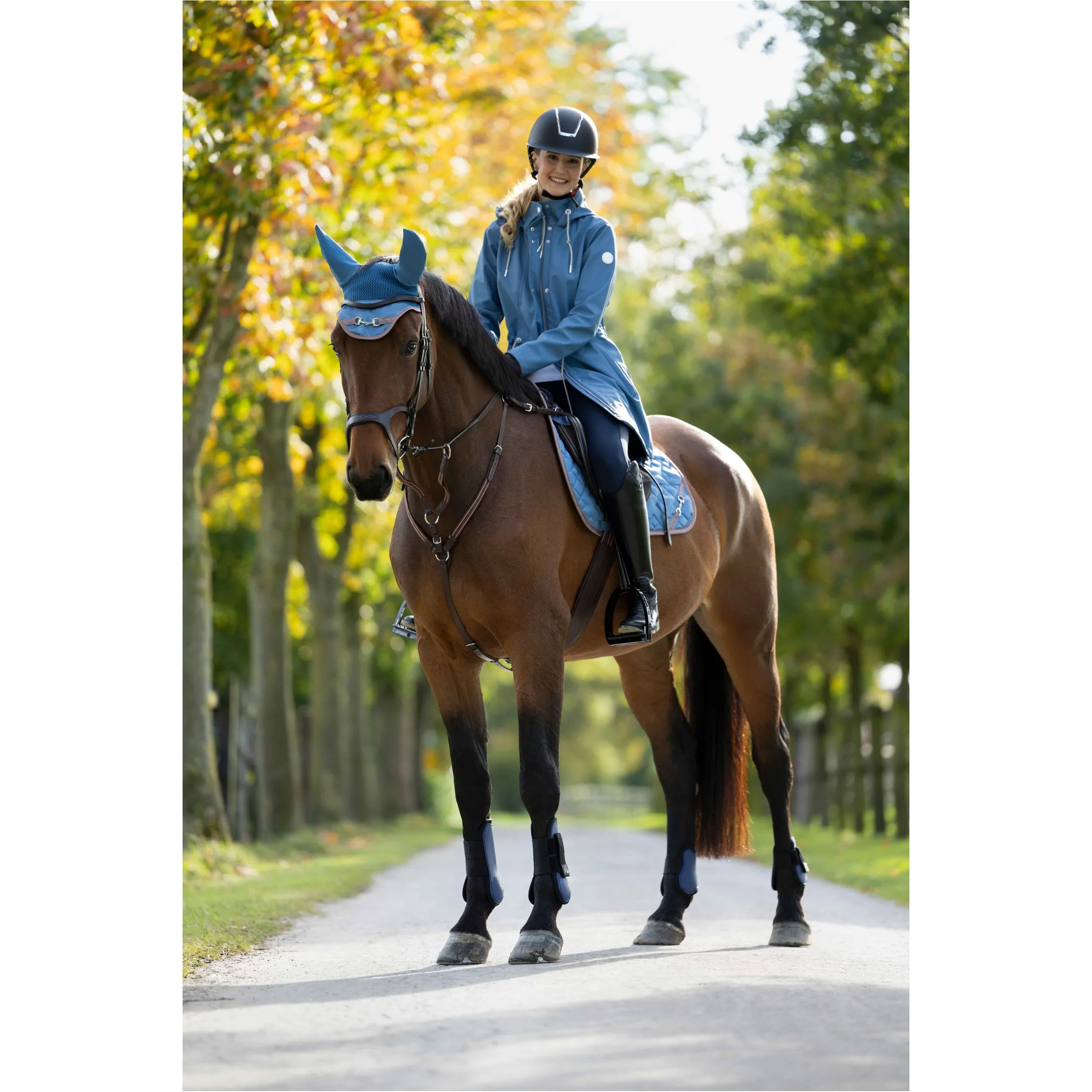 Fliegenhaube GOLDEN BIT rauchblau