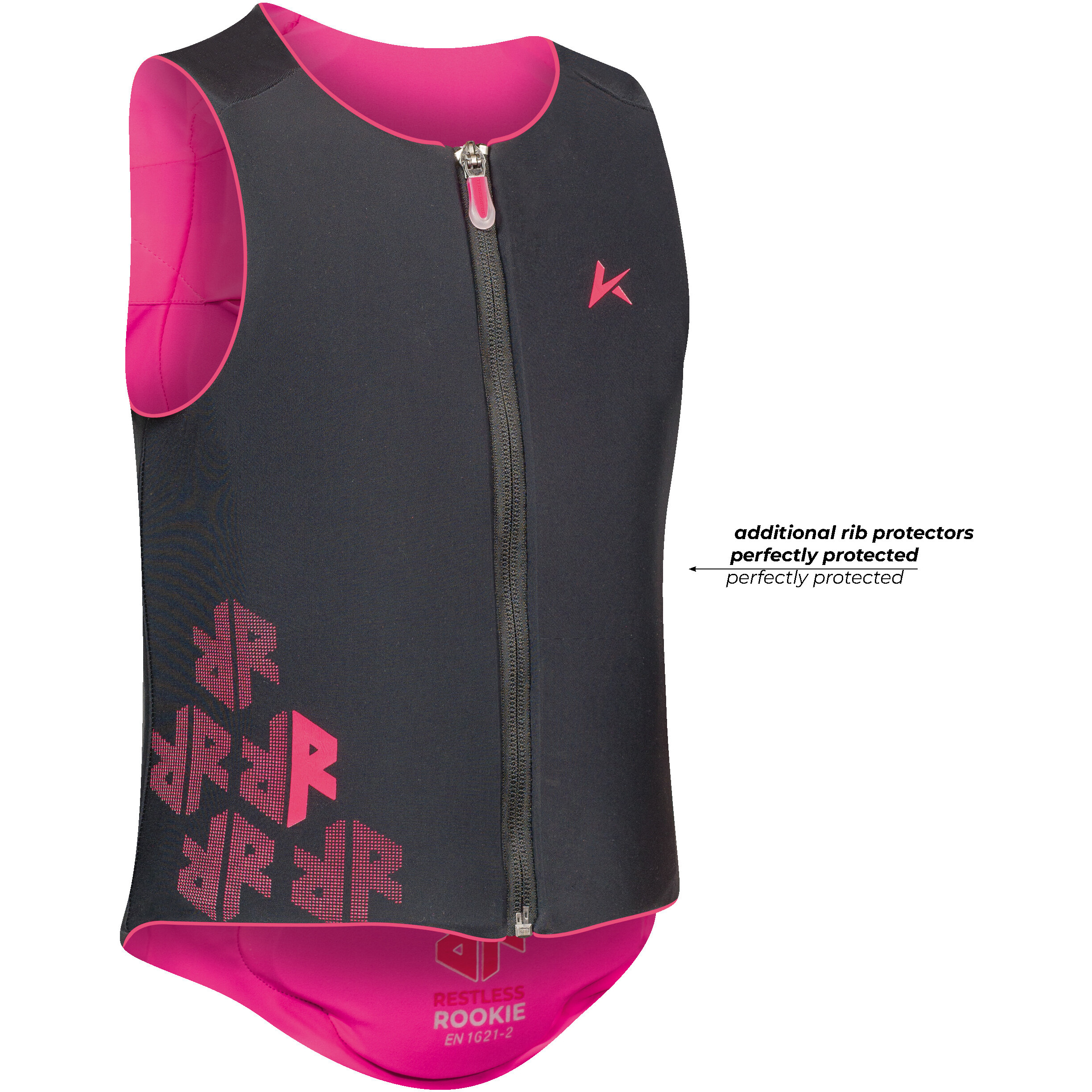 Kinder Rückenprotektor BALLISTIC Flex Fit PRO Junior schwarz/pink