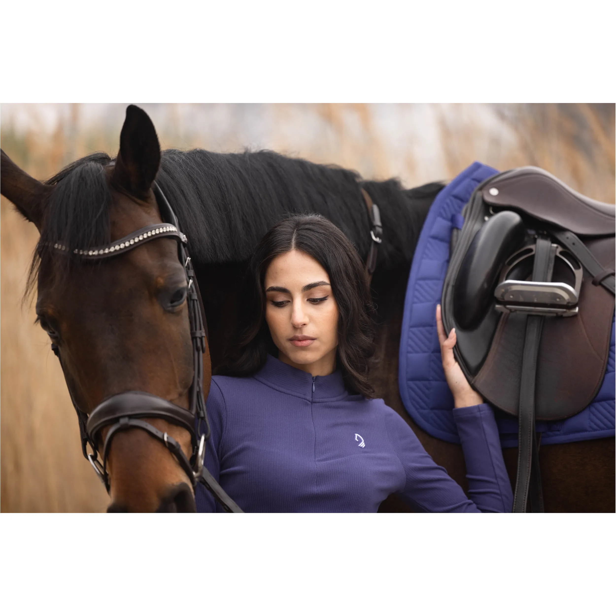 Damen Langarmshirt AREZZO SOFT indigo