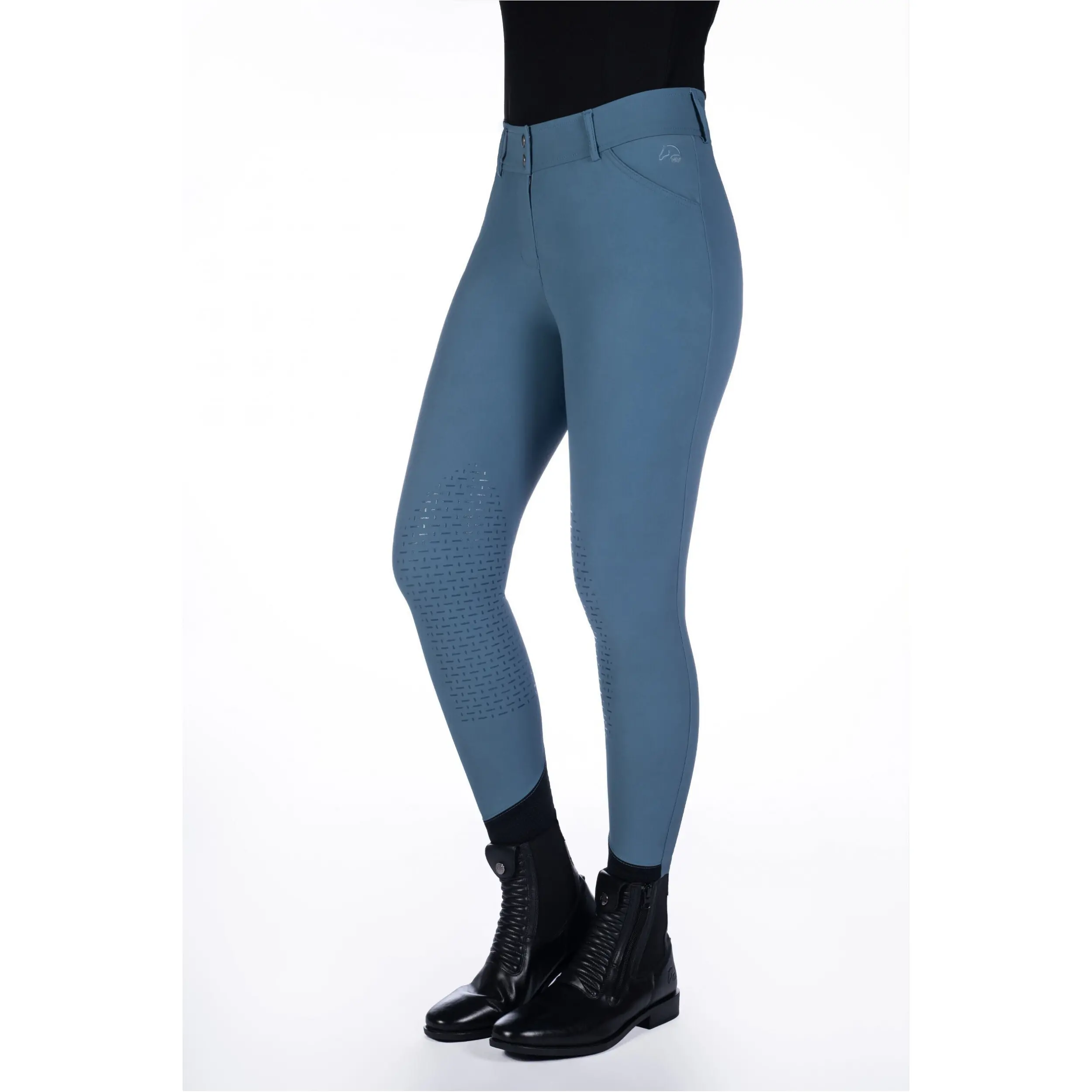 Damen Reithose Silikon Kniebesatz TAMPA rauchblau Damen Reithose Silikon Kniebesatz TAMPA rauchblau