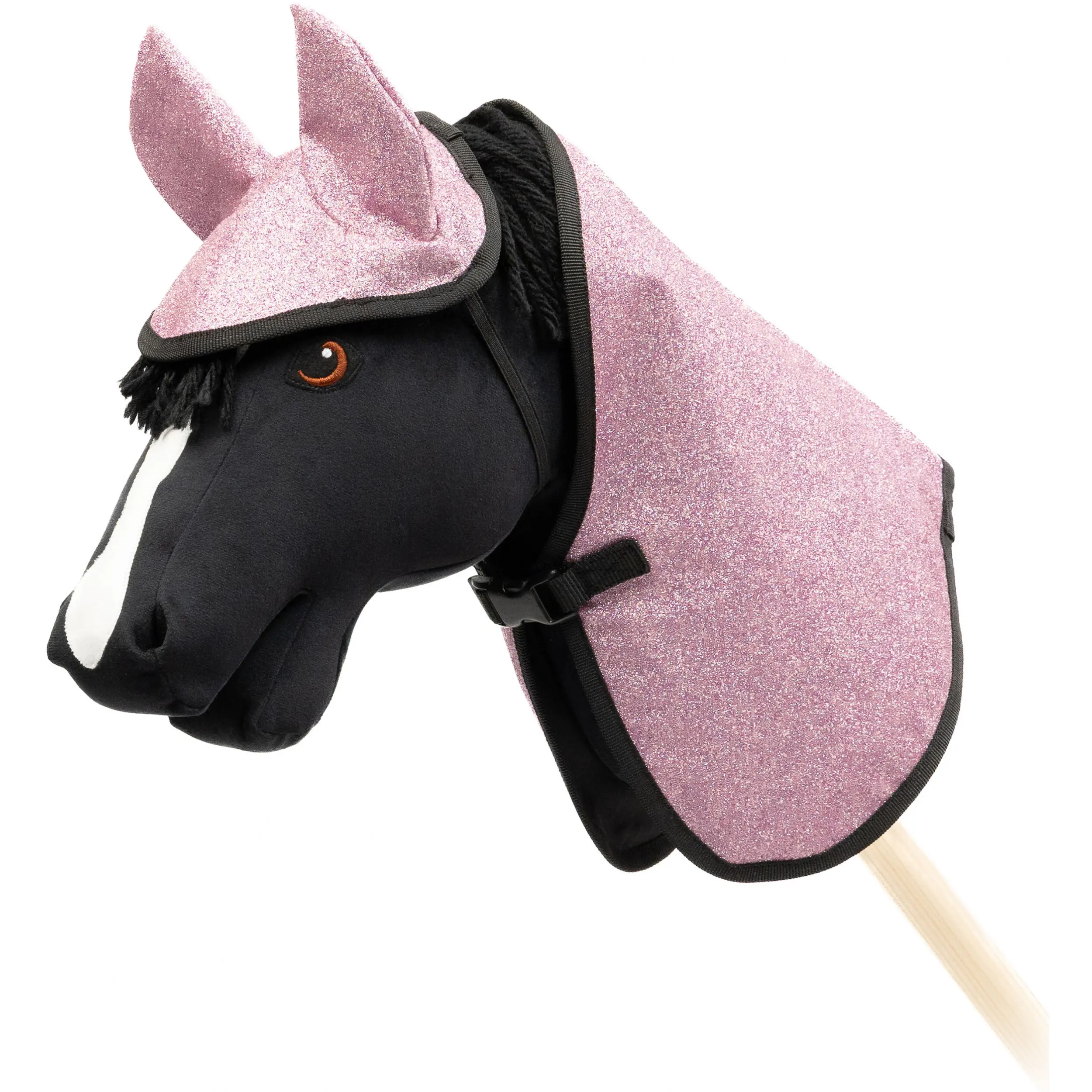 Spielzeugset Decke mit Fliegenhaube pink glitter