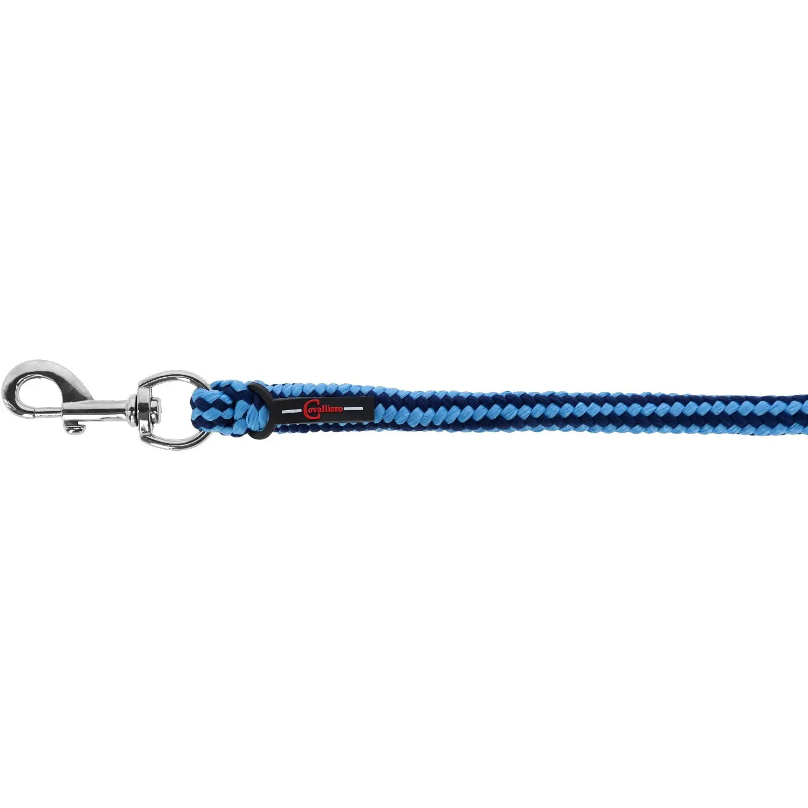 Führstrick mit Karabinerhaken HIPPO hellblau/dunkelblau 200cm