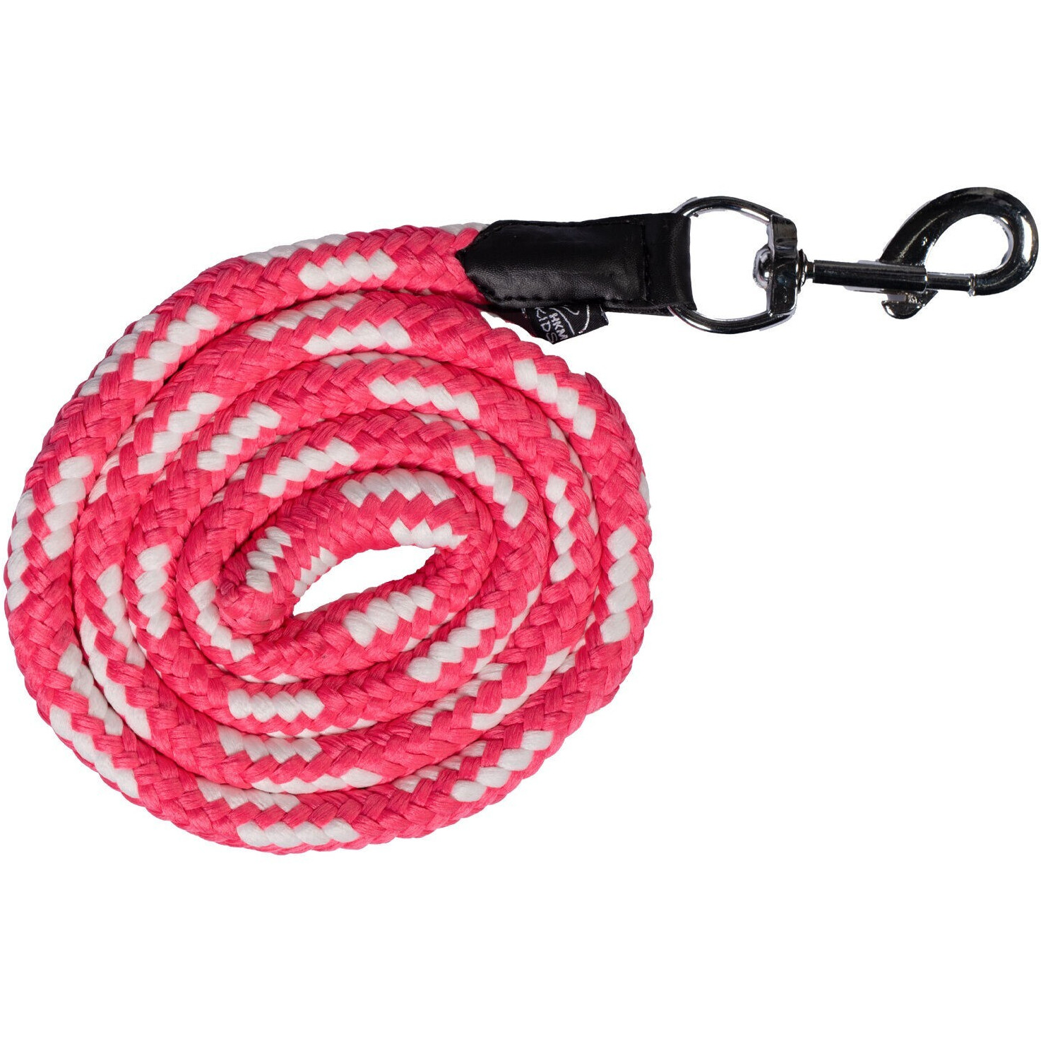 Führstrick mit Karabinerhaken MAUI pink/weiß