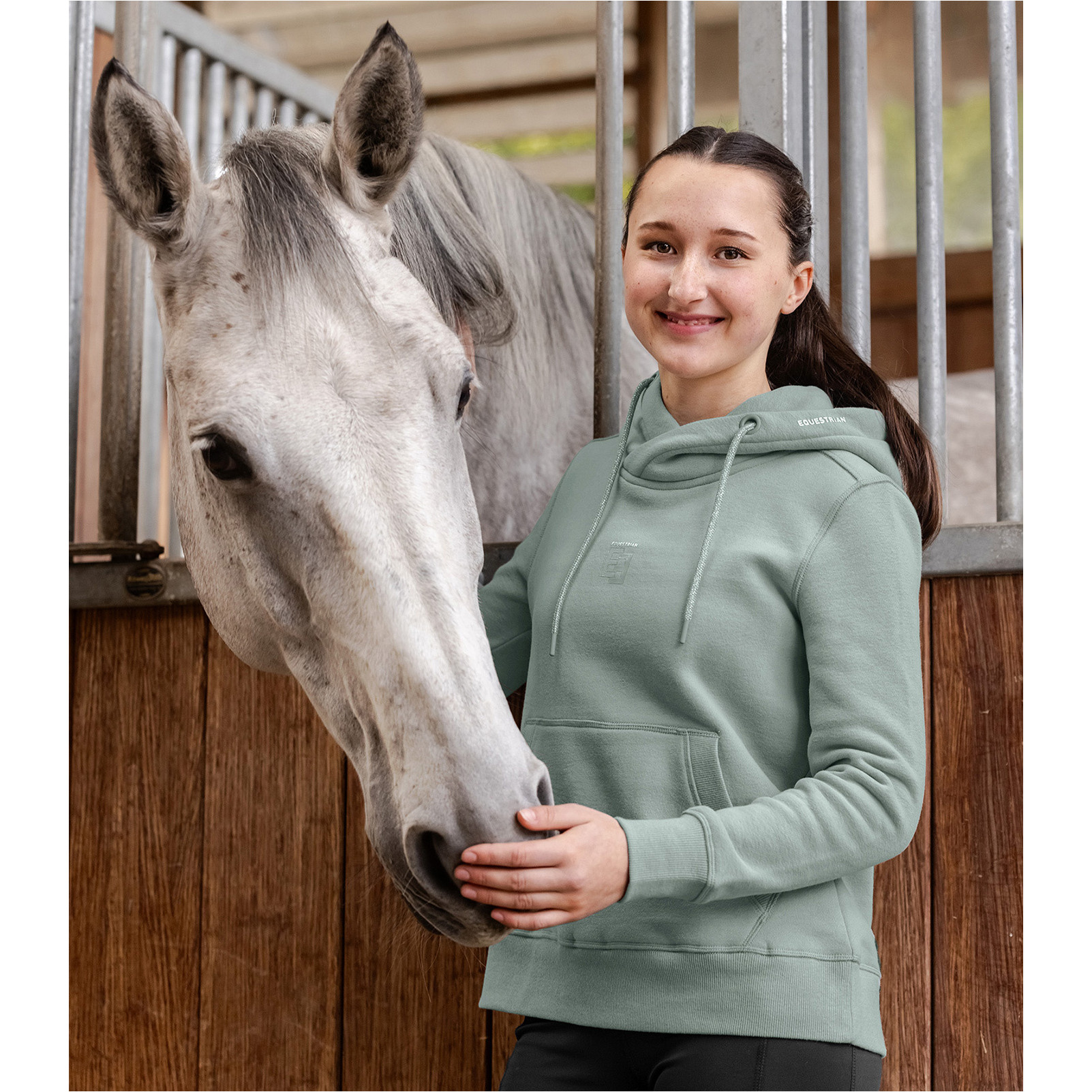 Teens Hoody ARIANA silberblau