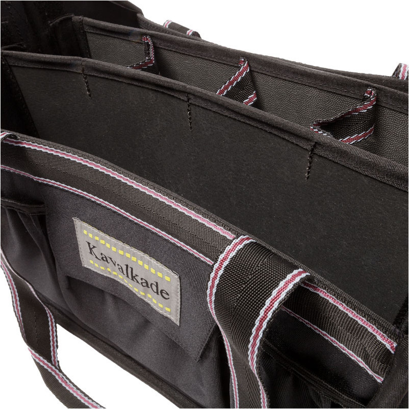 Putztasche faltbar schwarz/grau-bordeaux