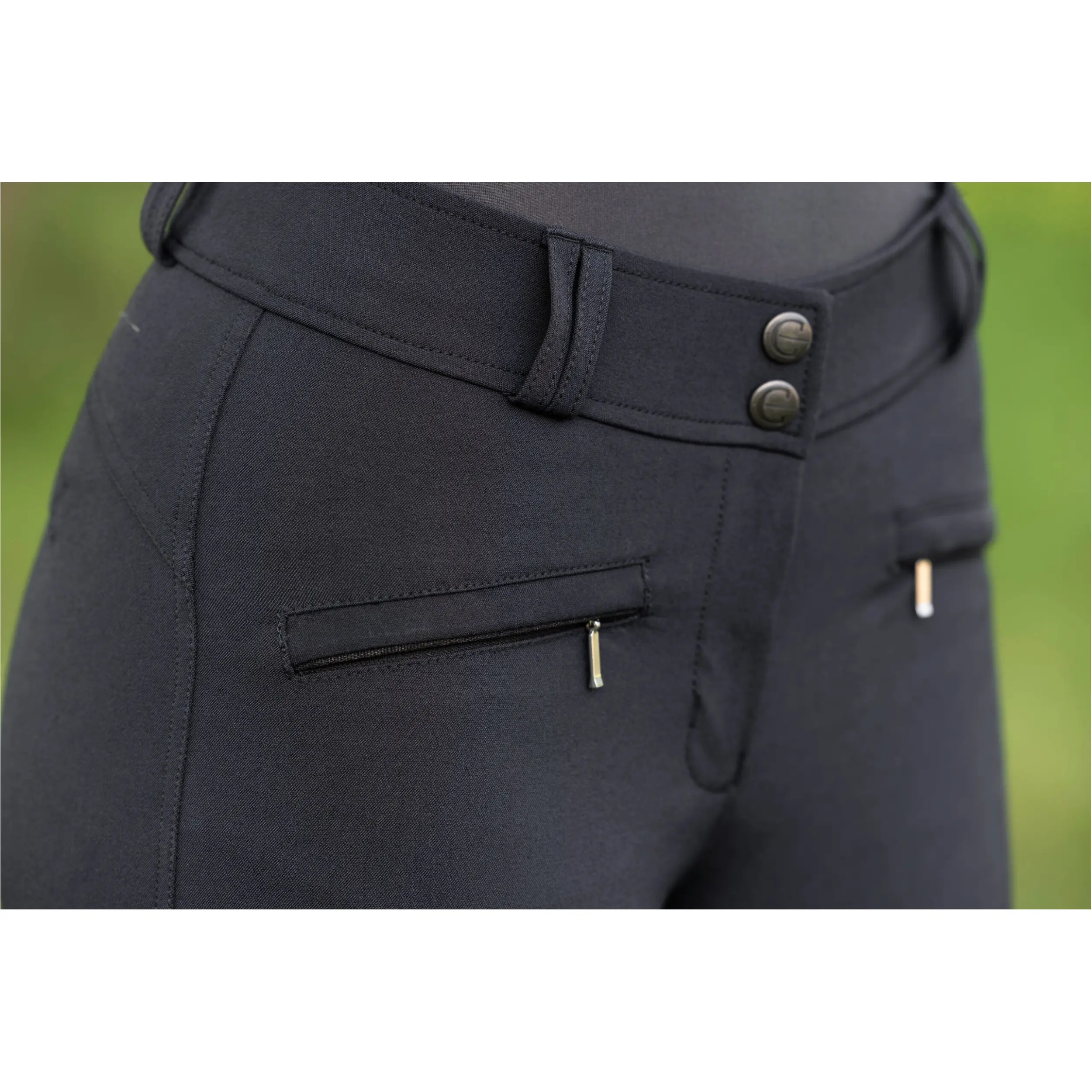 Damen Reithose Silikon Vollbesatz SIGNATURE schwarz