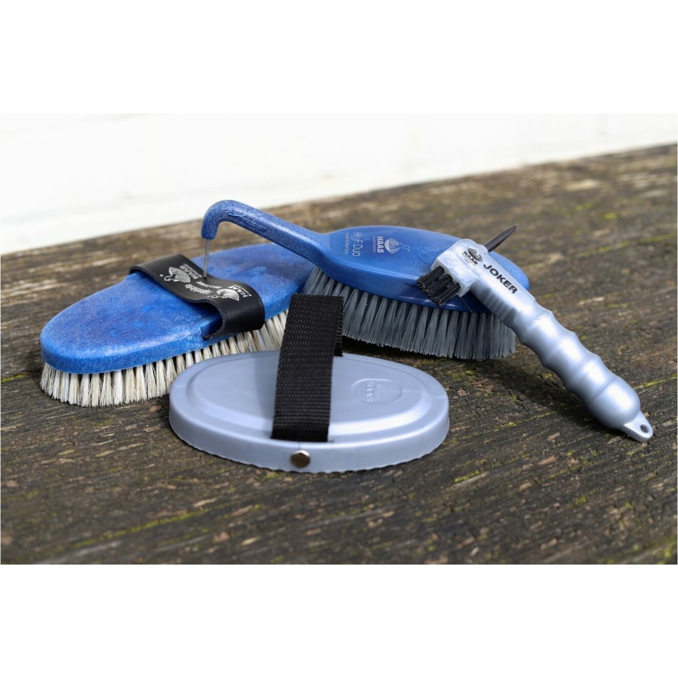 Hufkratzer und Bürste HUF DUO AZZURO jeansblau