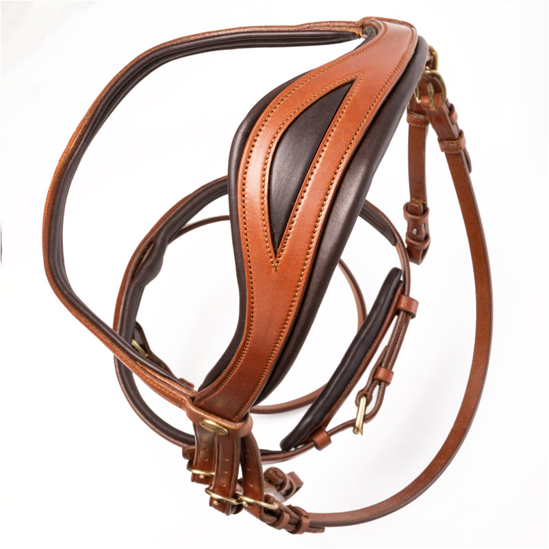 Springtrense englisch kombiniert ROBIN cognac/messing