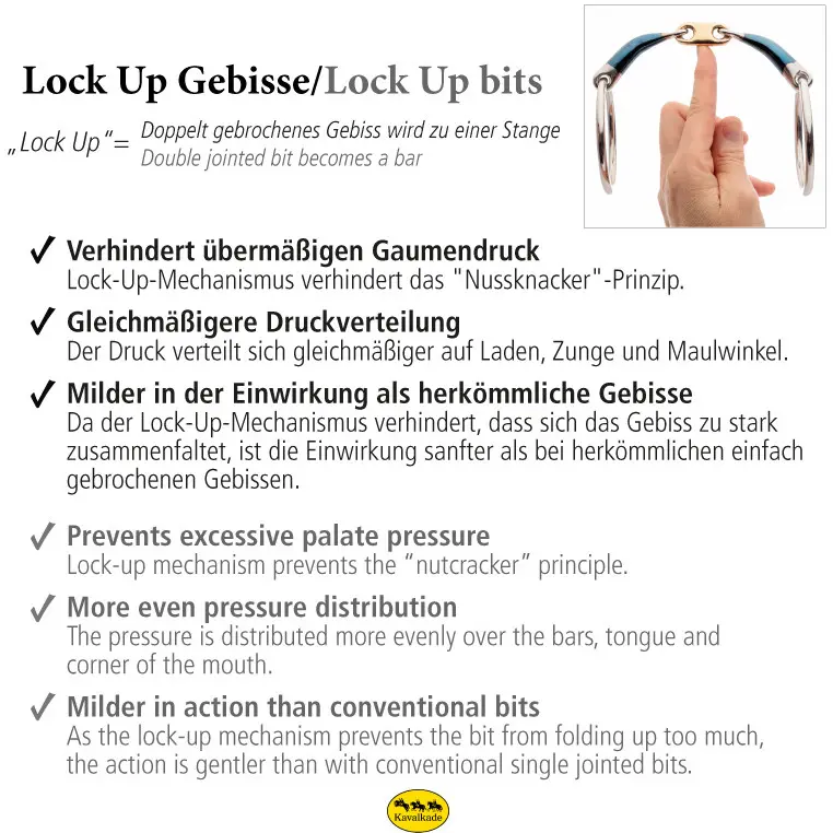 Wassertrense doppelt gebrochen Lock Up KAVALBIT 12mm