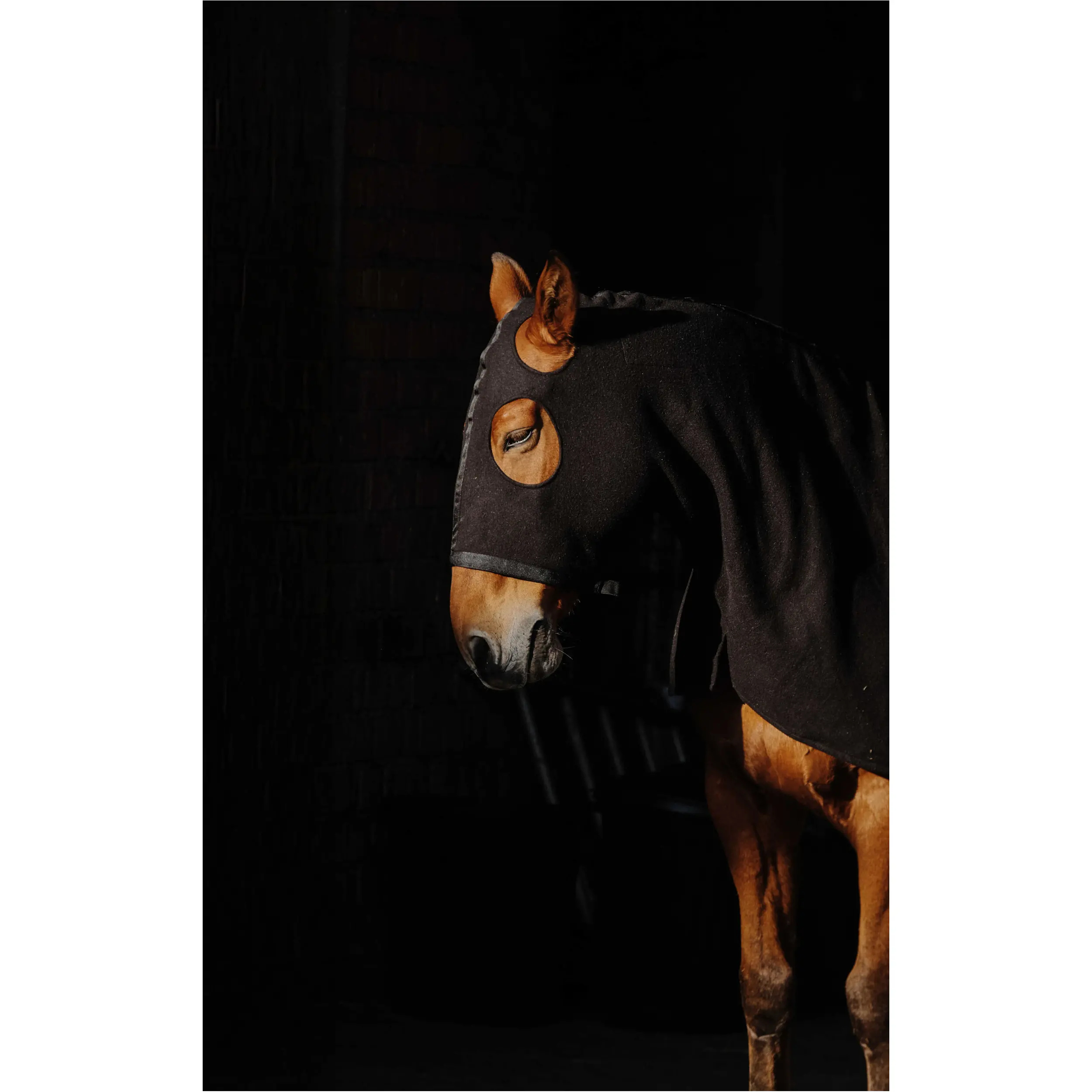 Halsschutz Fleece schwarz
